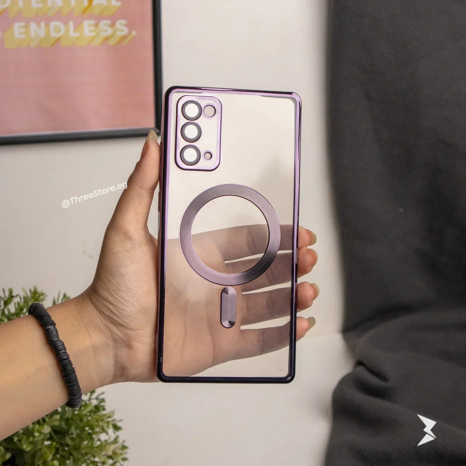 Glossy Magsafe Camera Protection Case Samsung Note 20 - Three