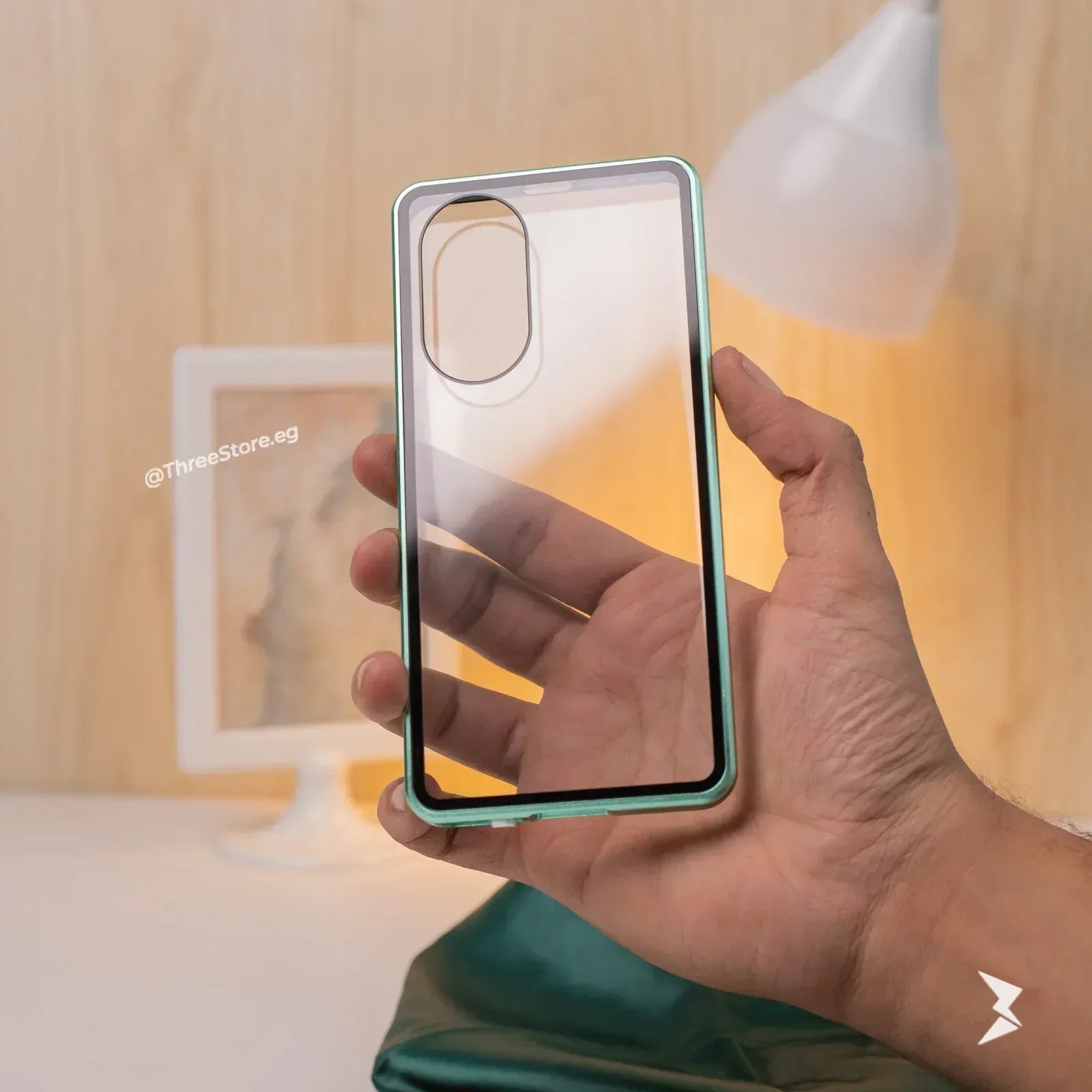 Full Body Metal Camera Protection Case Huawei Honar 50 - Three