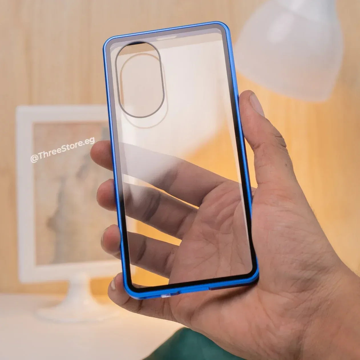 Full Body Metal Camera Protection Case Huawei Honar 50 - Three