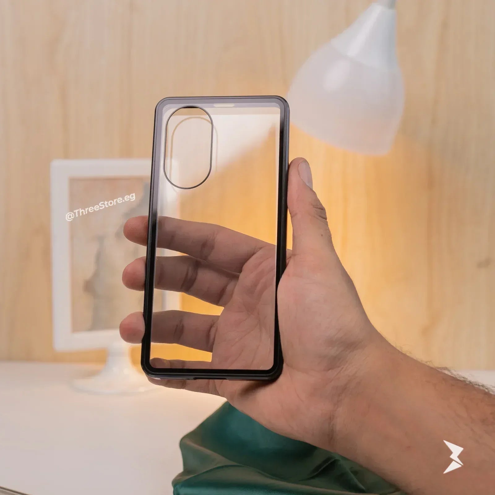 Full Body Metal Camera Protection Case Huawei Honar 50 - Three