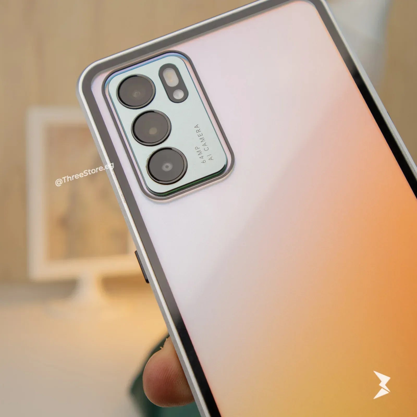 Full Body Metal Camera Protection Case Oppo Reno 6 5G - Three