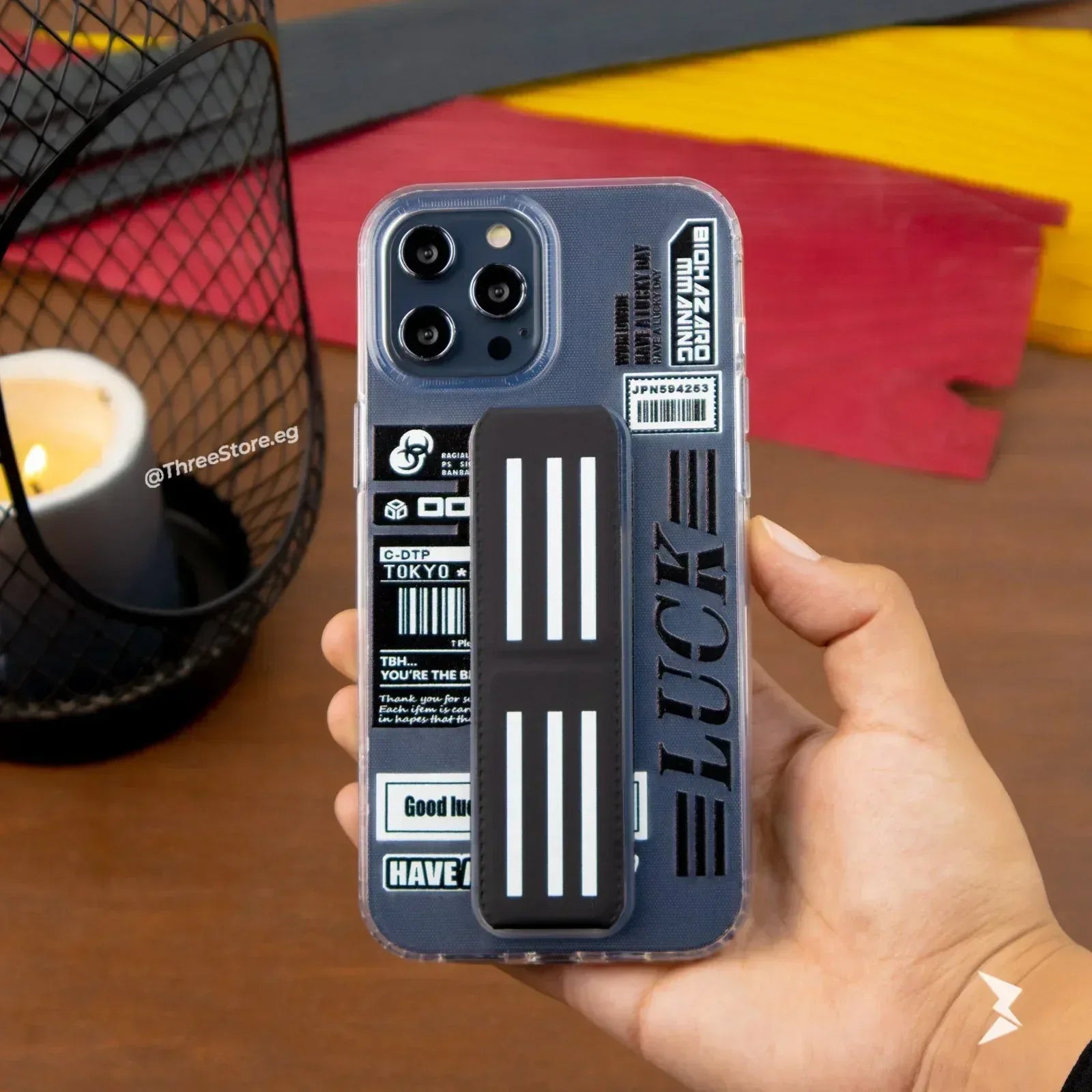 Bio Hazard Stand Case iPhone 14 Pro Max - Three