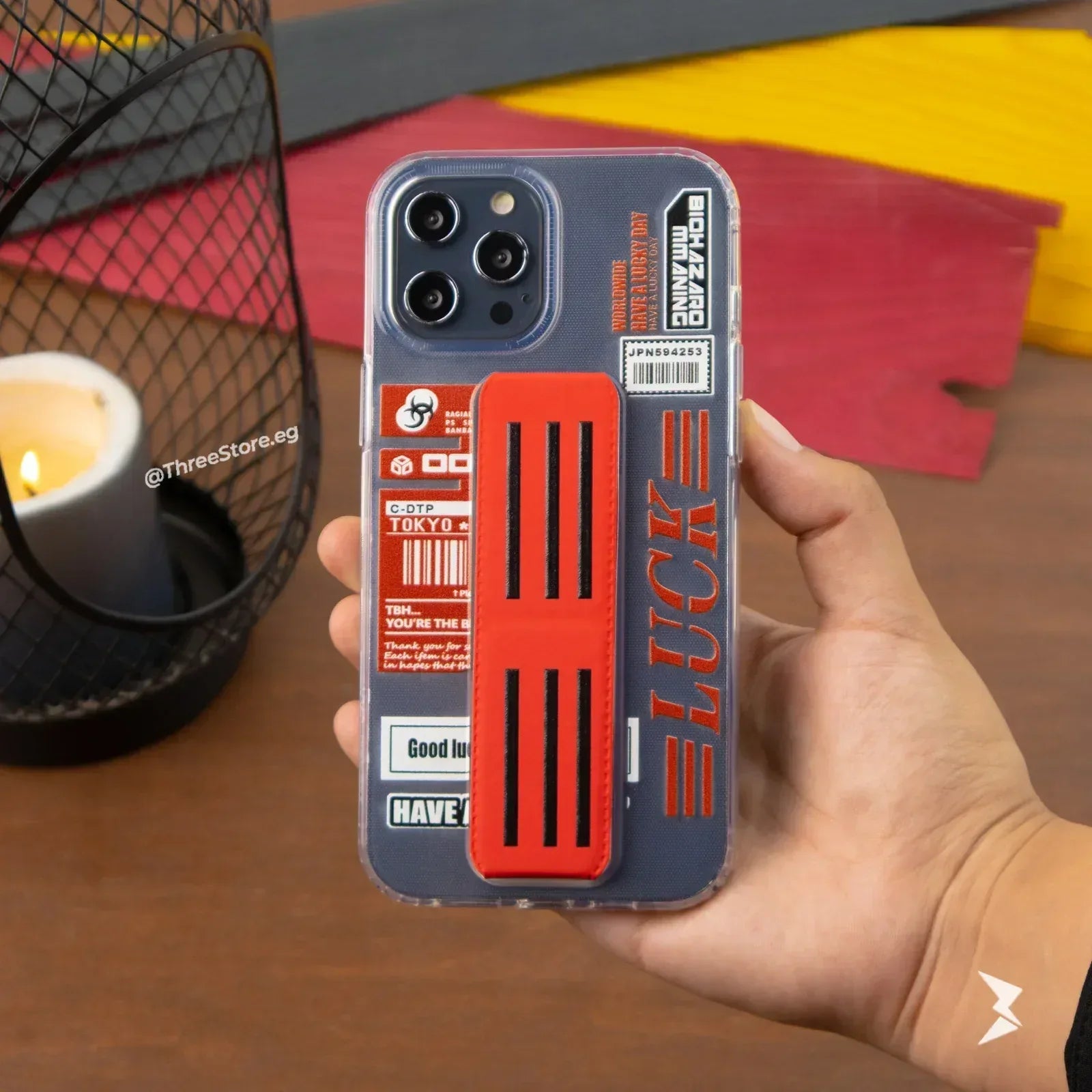 Bio Hazard Stand Case iPhone 12 Pro Max - Three