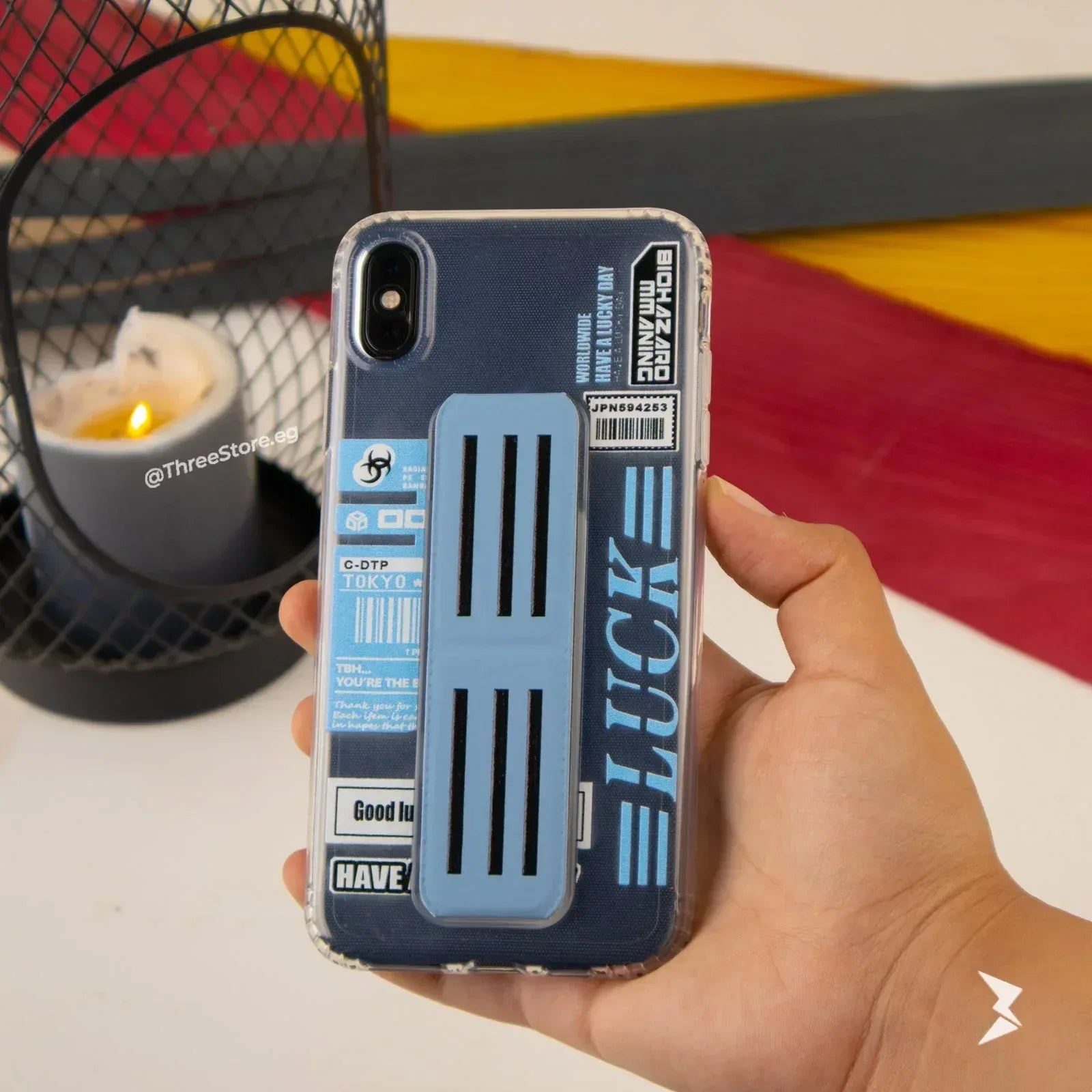 Bio Hazard Stand Case iPhone X - Three