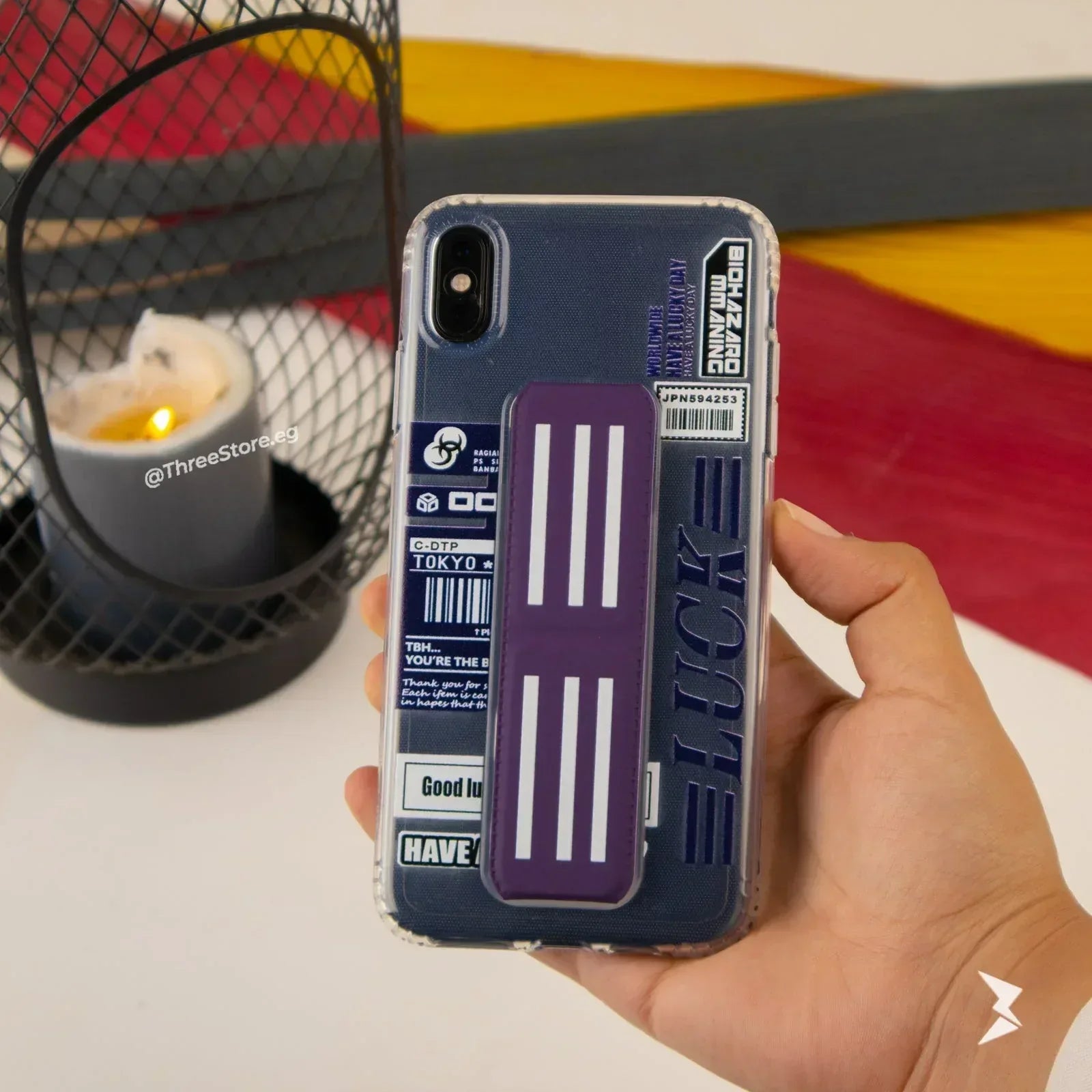 Bio Hazard Stand Case iPhone X - Three