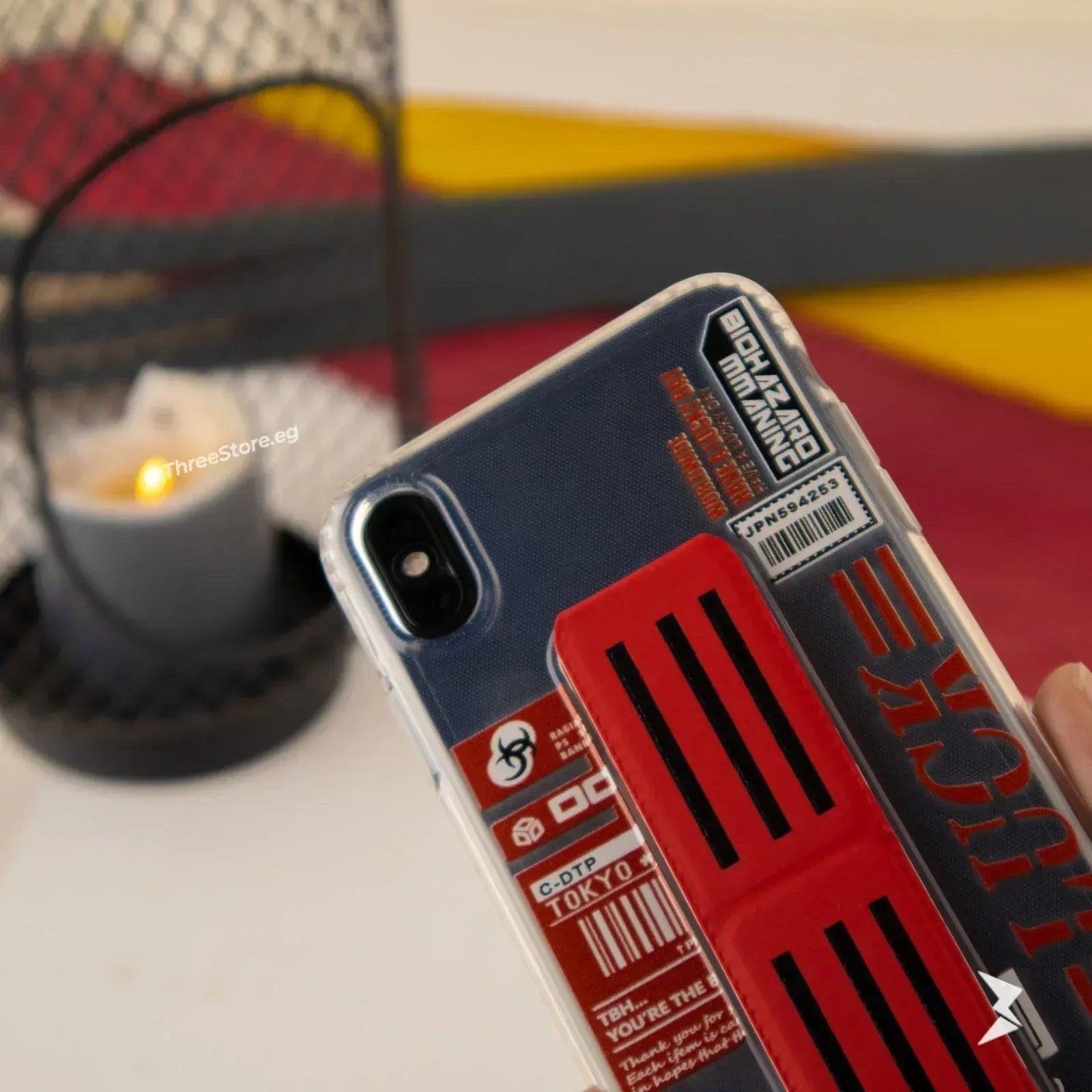 Bio Hazard Stand Case iPhone X - Three