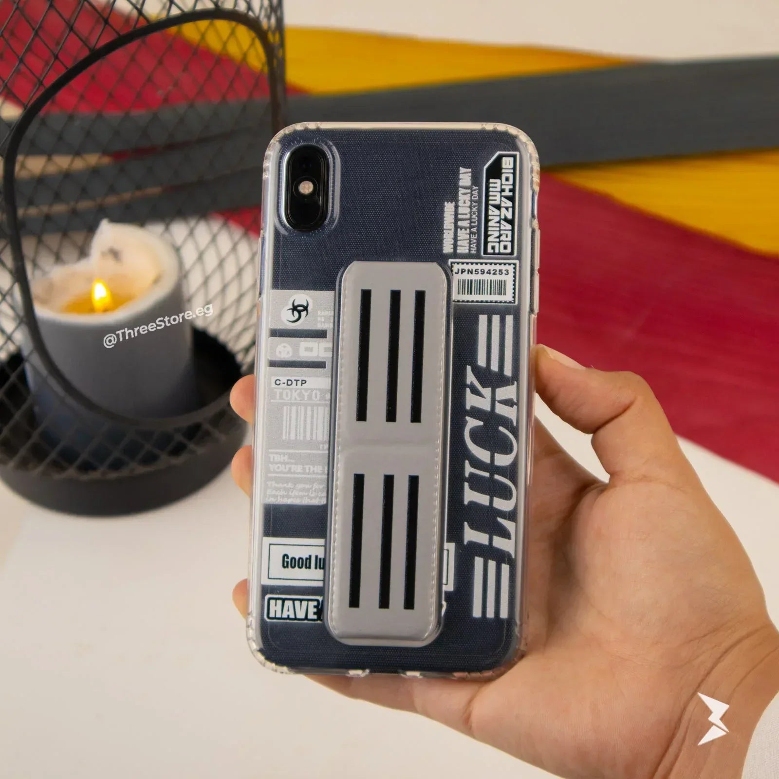 Bio Hazard Stand Case iPhone X - Three