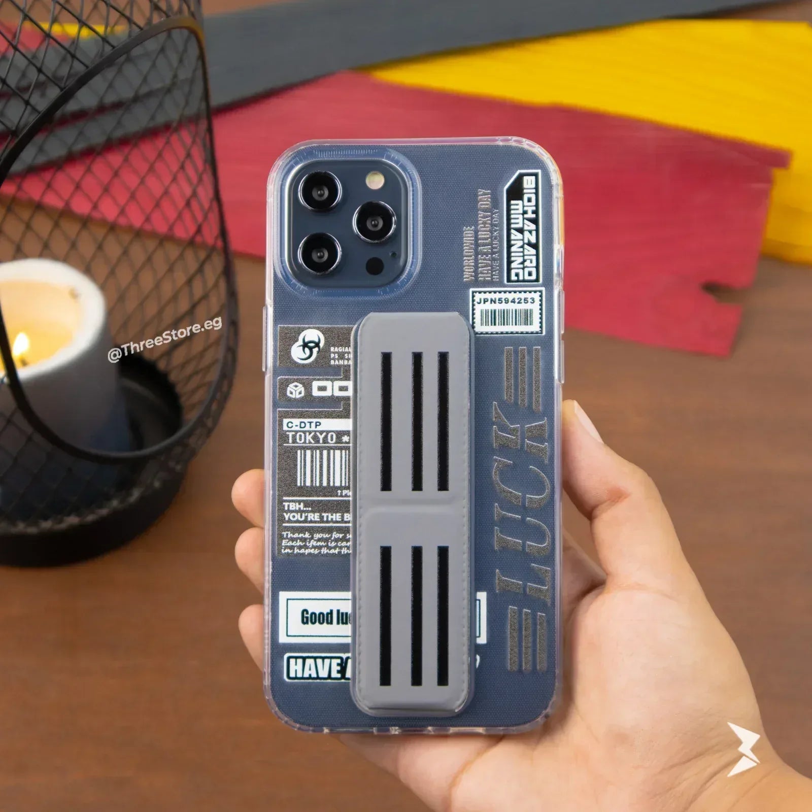 Bio Hazard Stand Case iPhone 12 Pro Max - Three