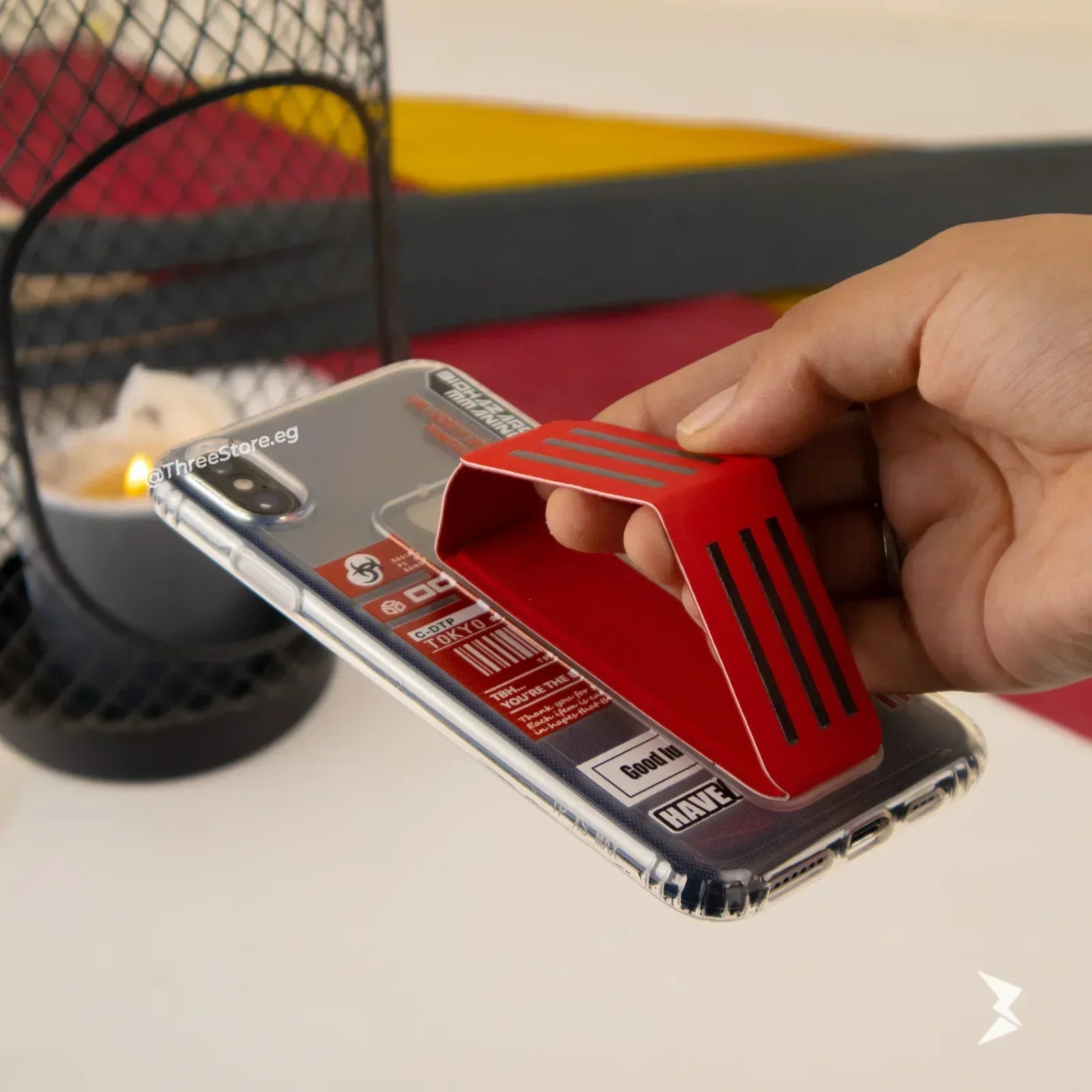 Bio Hazard Stand Case iPhone X Max - Three