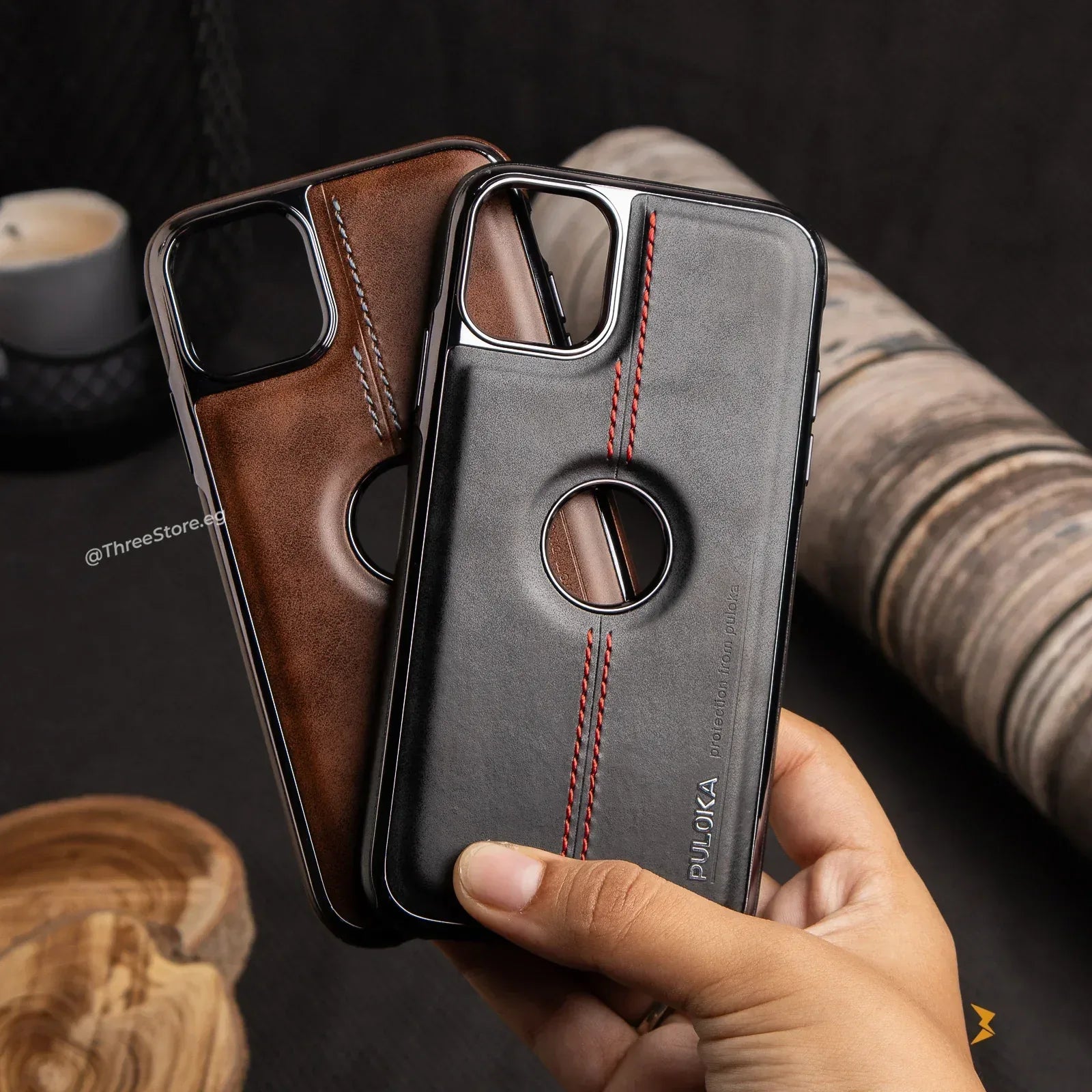 Puloka Superb Leather Case iPhone 11 - Three