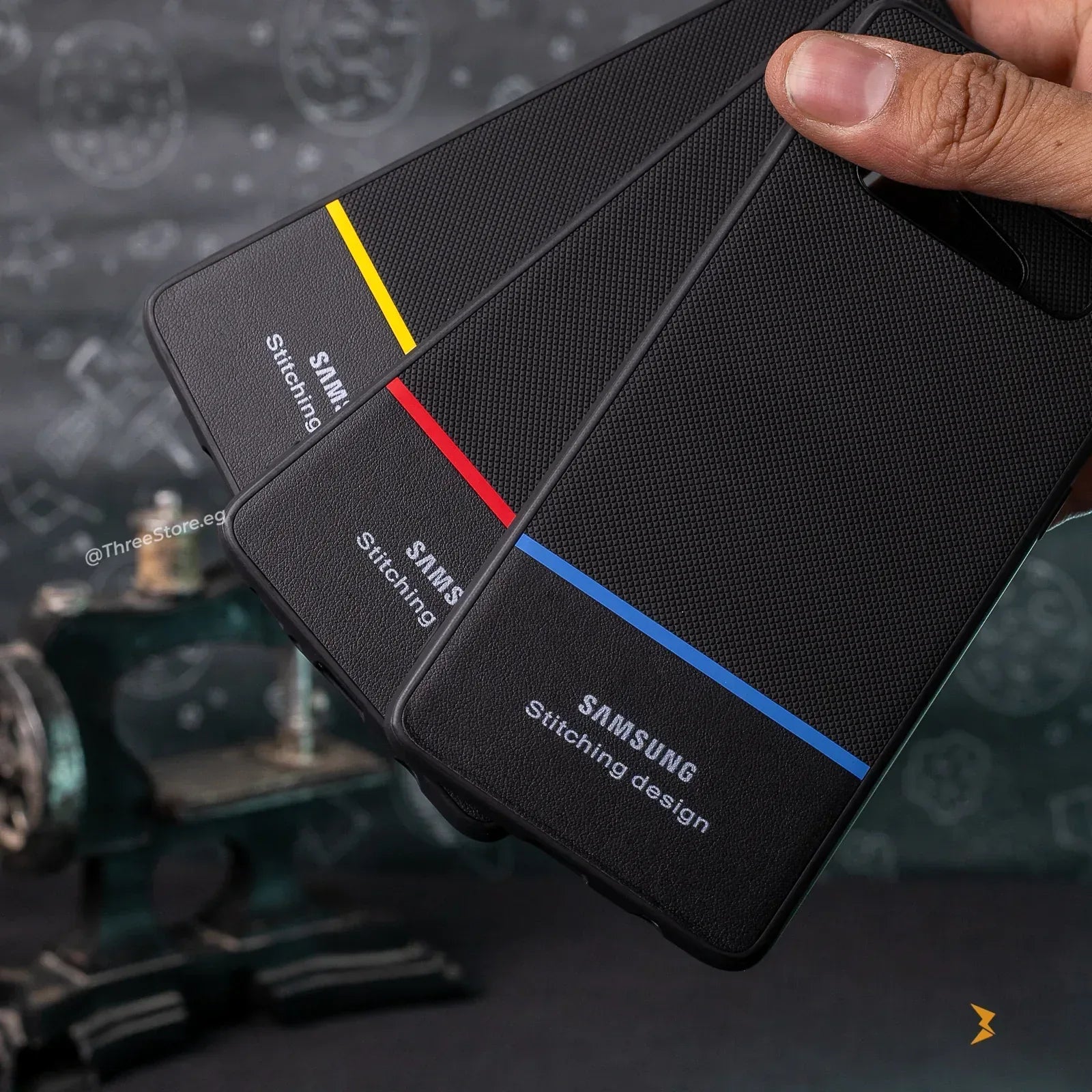 Color Line Leather Case Samsung S10 Plus - Three