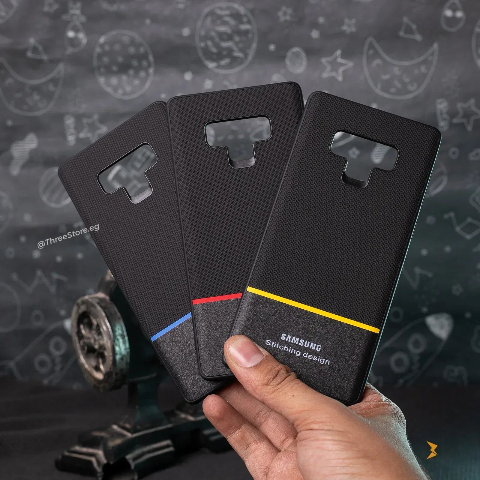 Color Line Leather Case Samsung Note 9 - Three