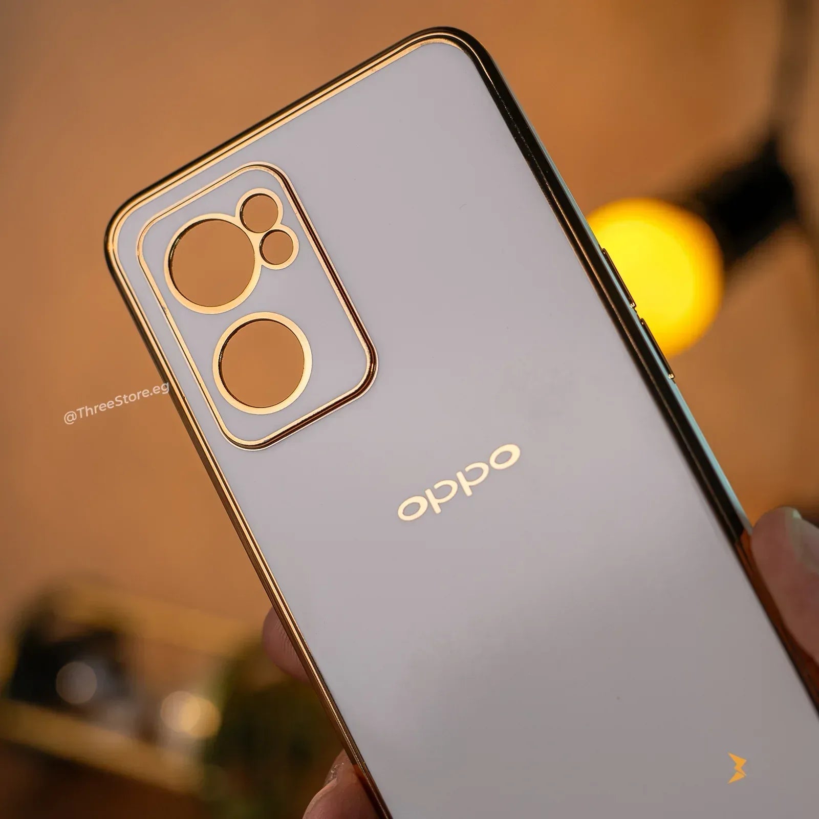 Plating Gold Lens Protection Case Oppo Reno 7 5G - Three