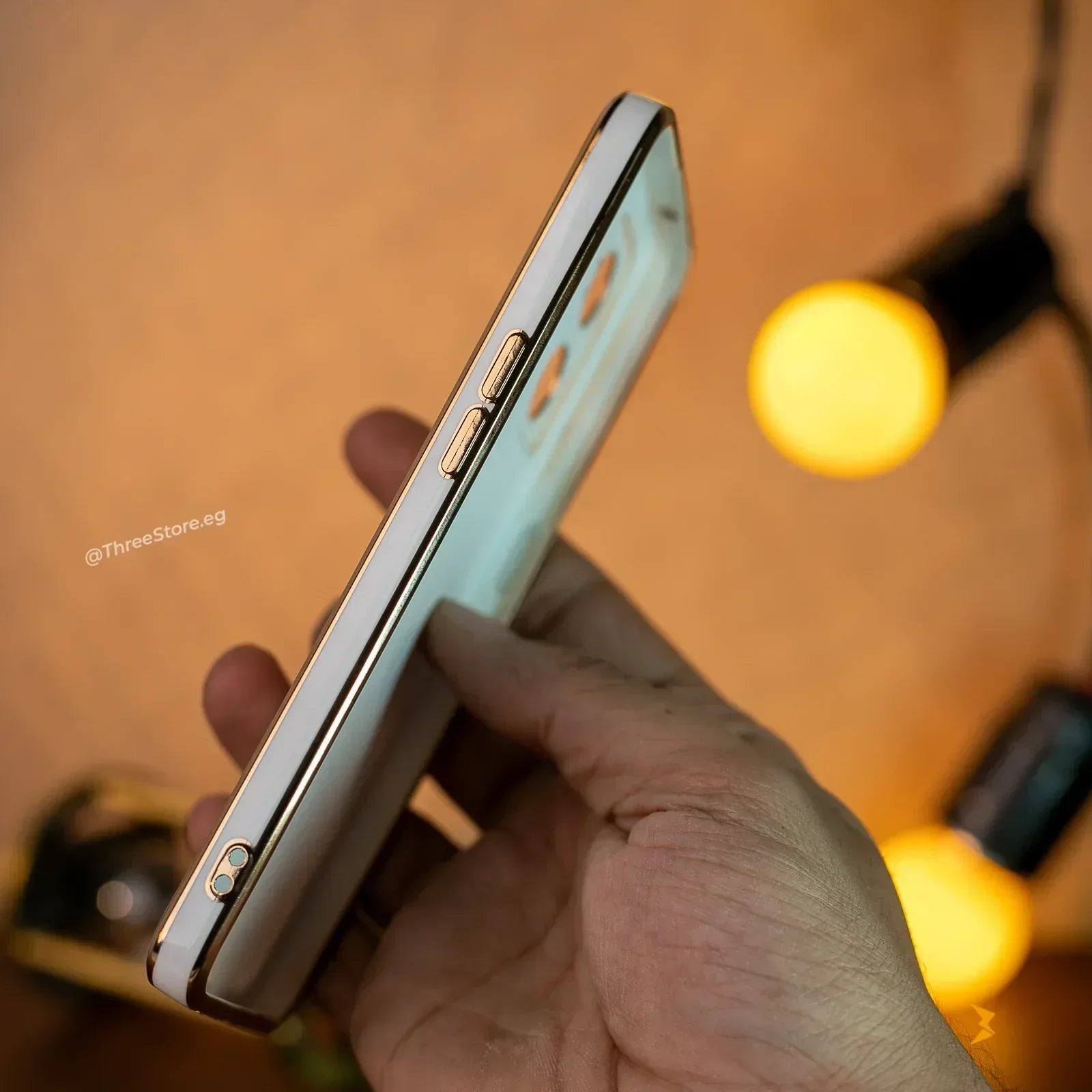 Plating Gold Lens Protection Case Oppo Reno 7 5G - Three