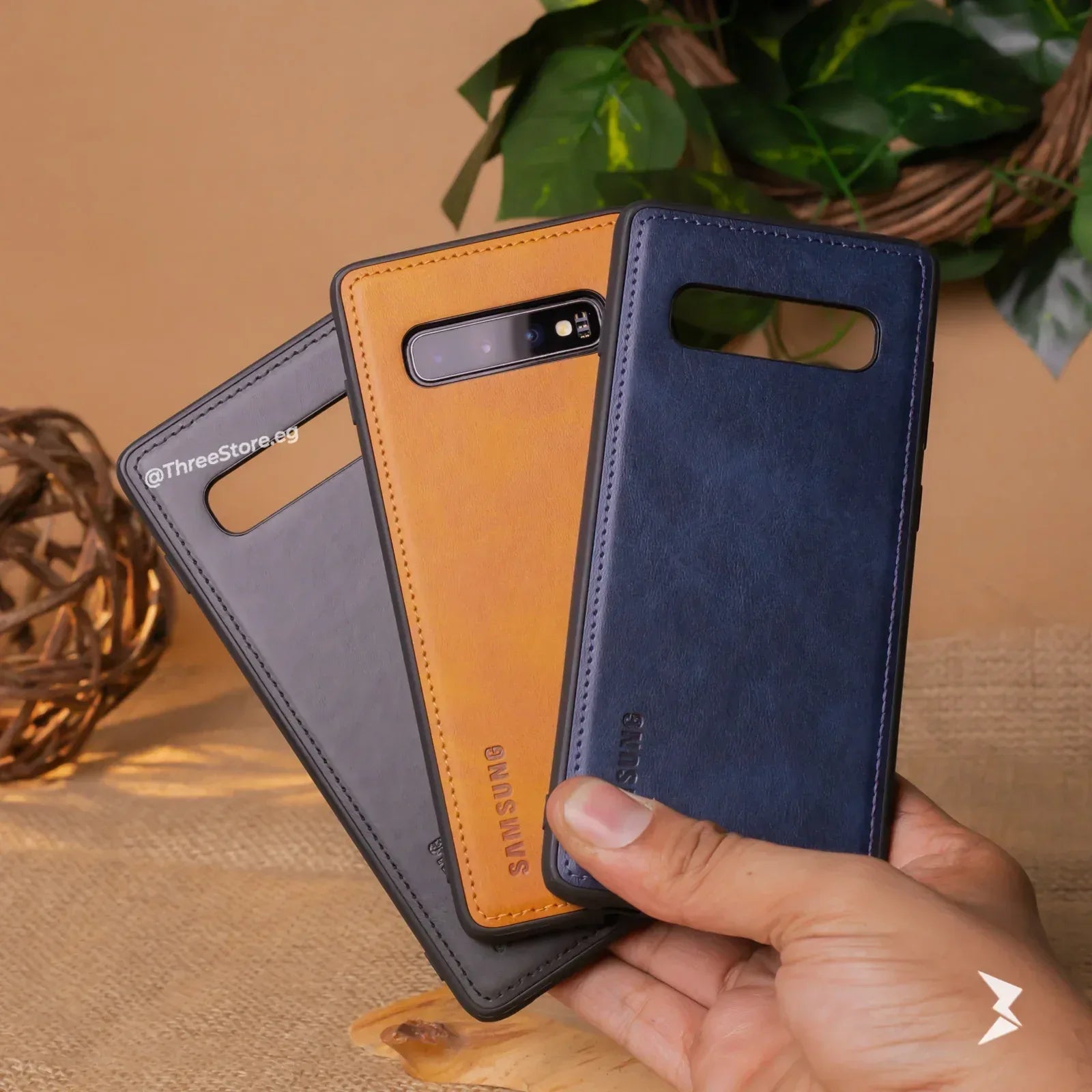 Cradle Leather Case Samsung S10 Plus - Three