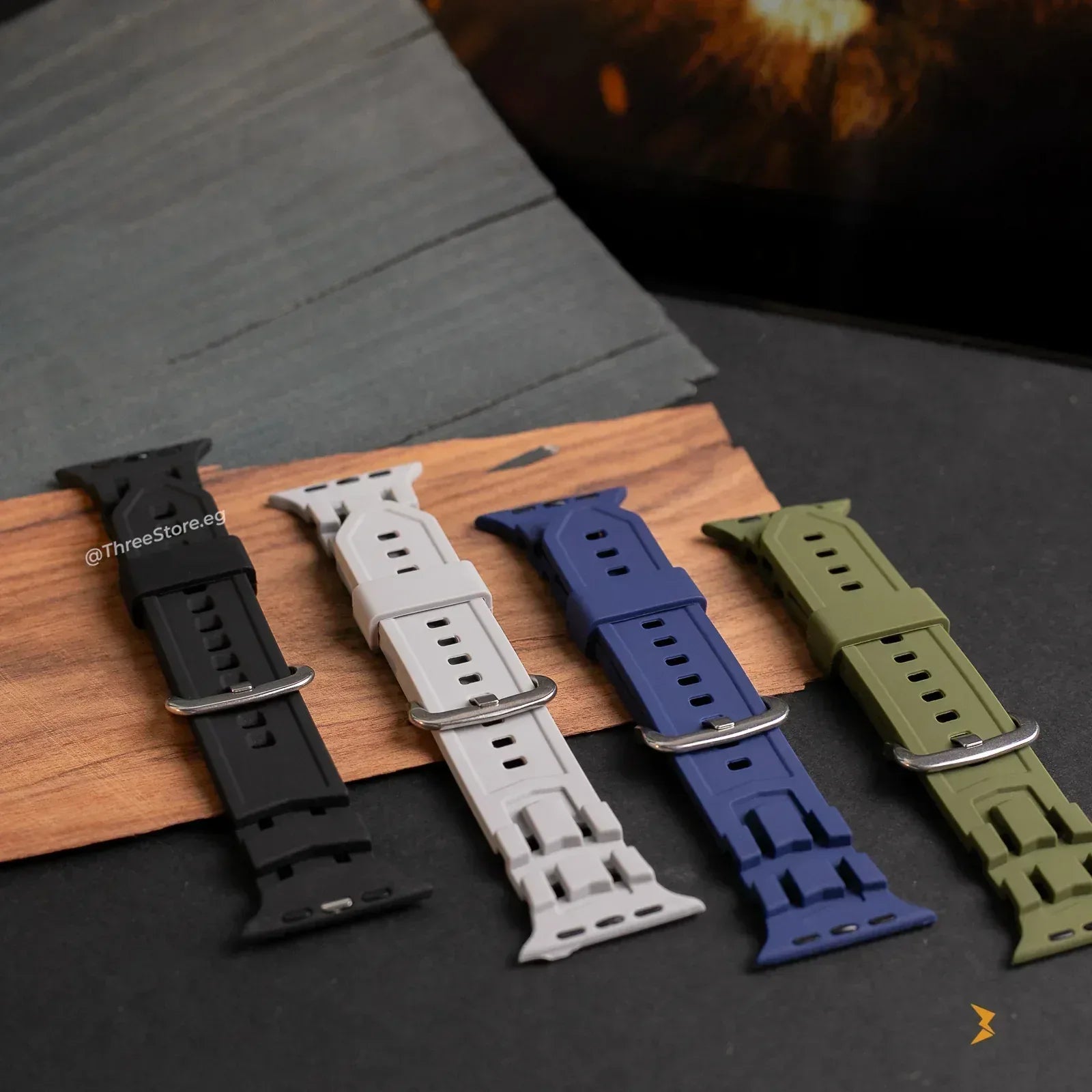Spigen Rugged Band For Apple Watch - Three