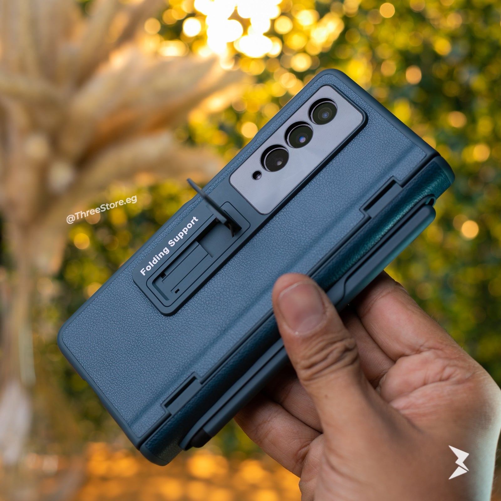 Hinged Protective with Pen Holder Case Samsung Z Fold 4