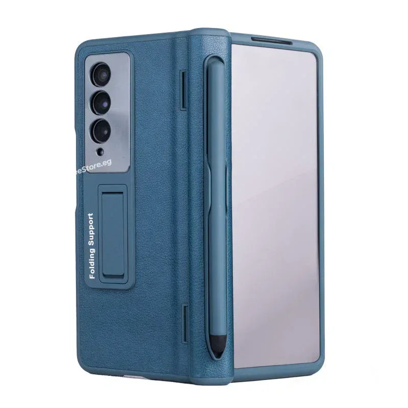 Hinged Protective with Pen Holder Case Samsung Z Fold 4 - Three