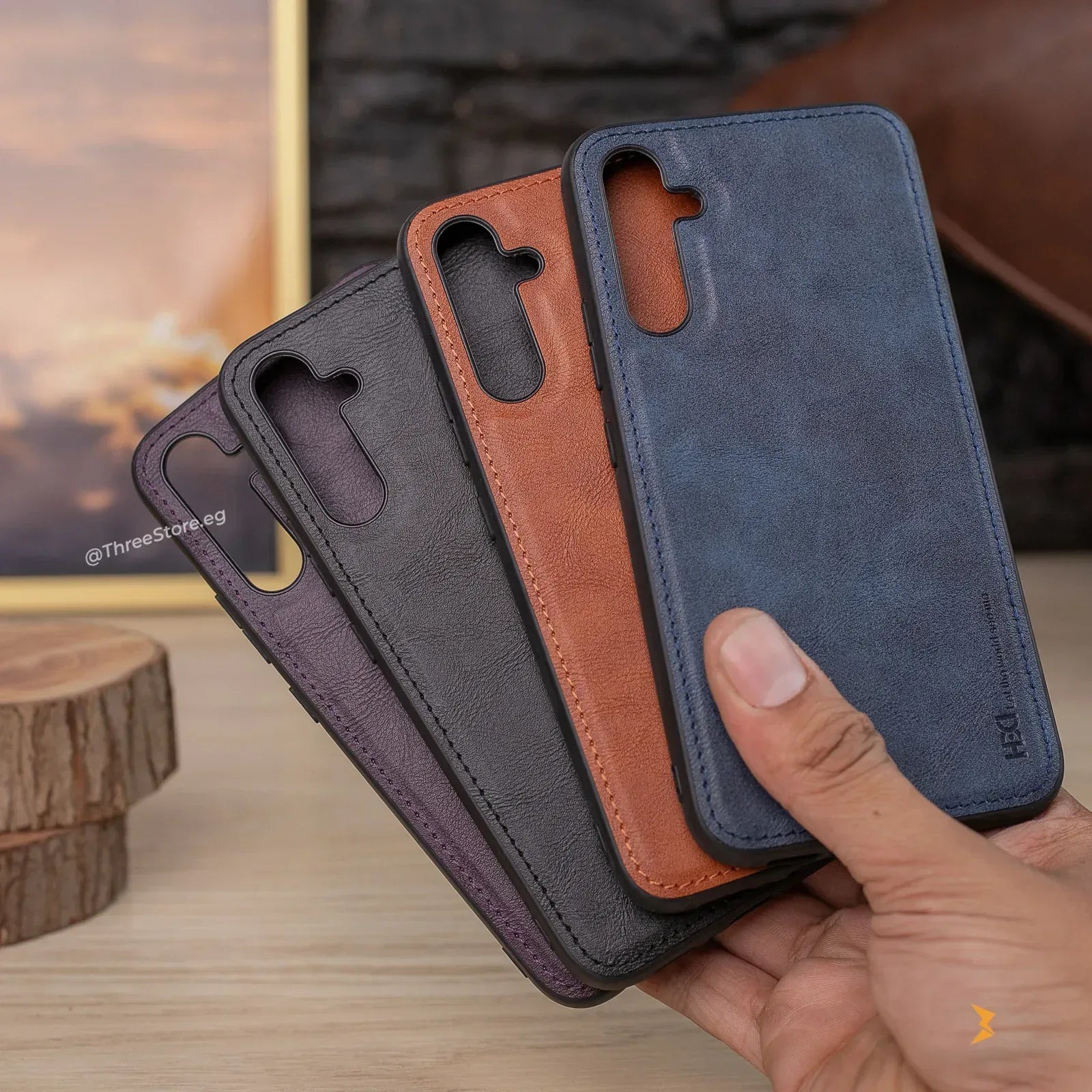 HDD Leather Case Samsung A34 - Three