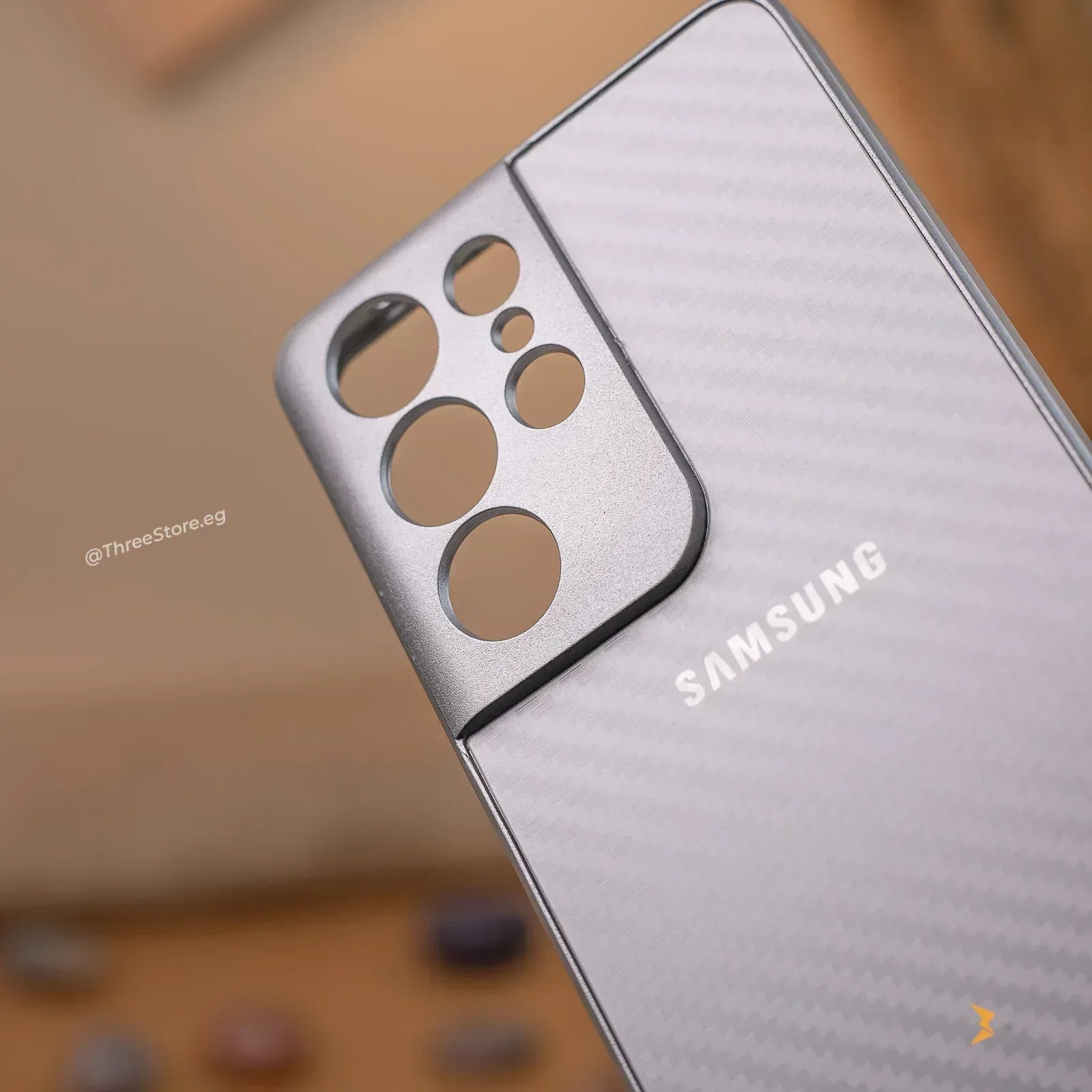Fashion Carbon Case Samsung S21 Ultra - Three
