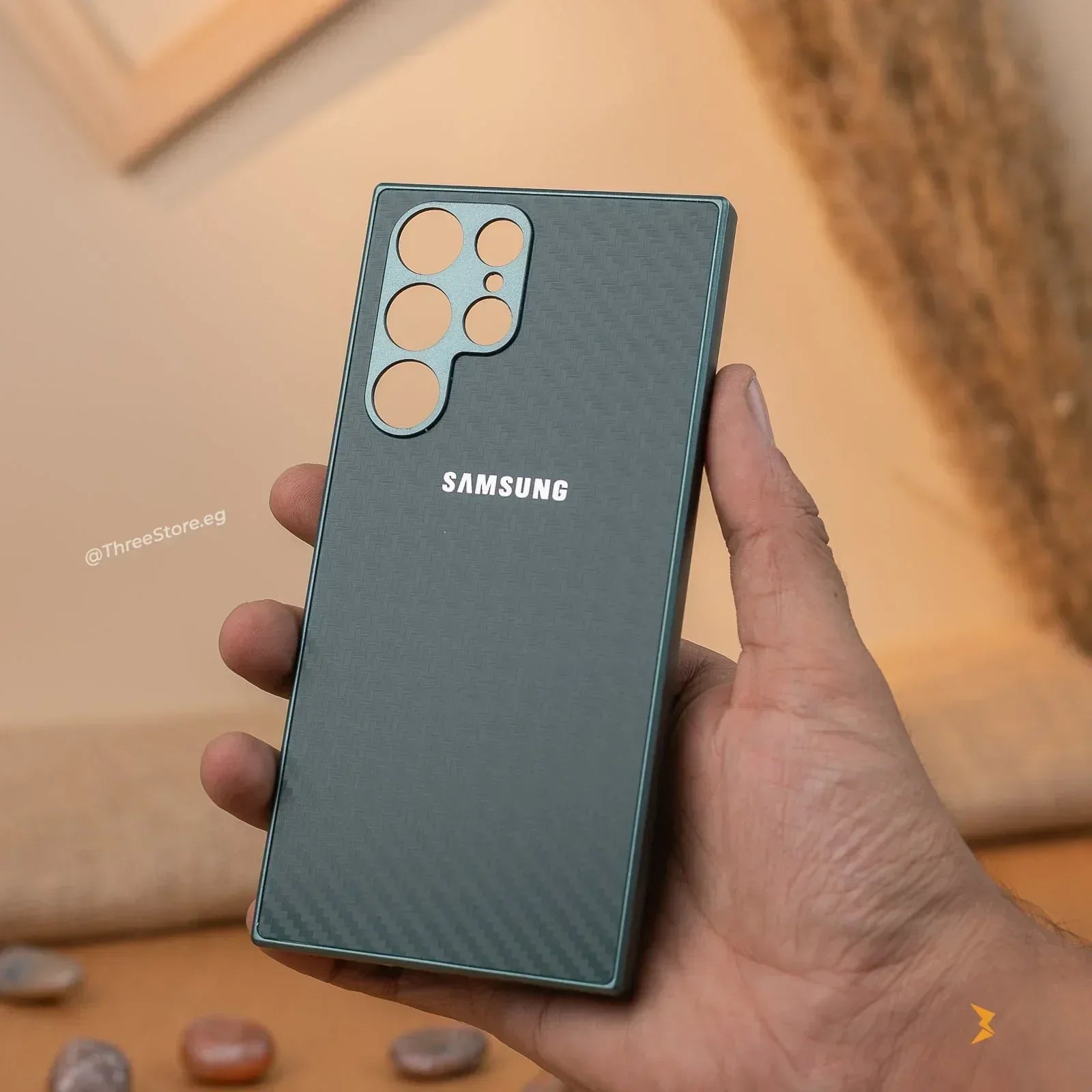 Fashion Carbon Case Samsung S23 Ultra - Three