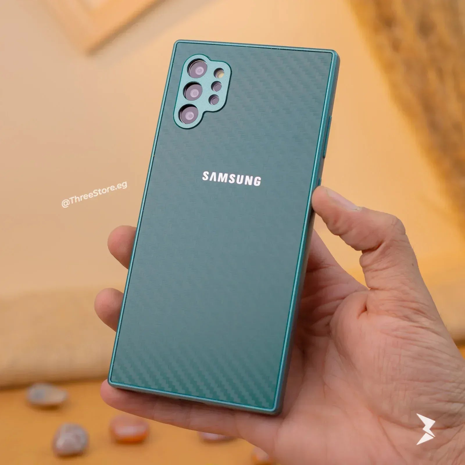 Fashion Carbon Case Samsung Note 10 Plus - Three