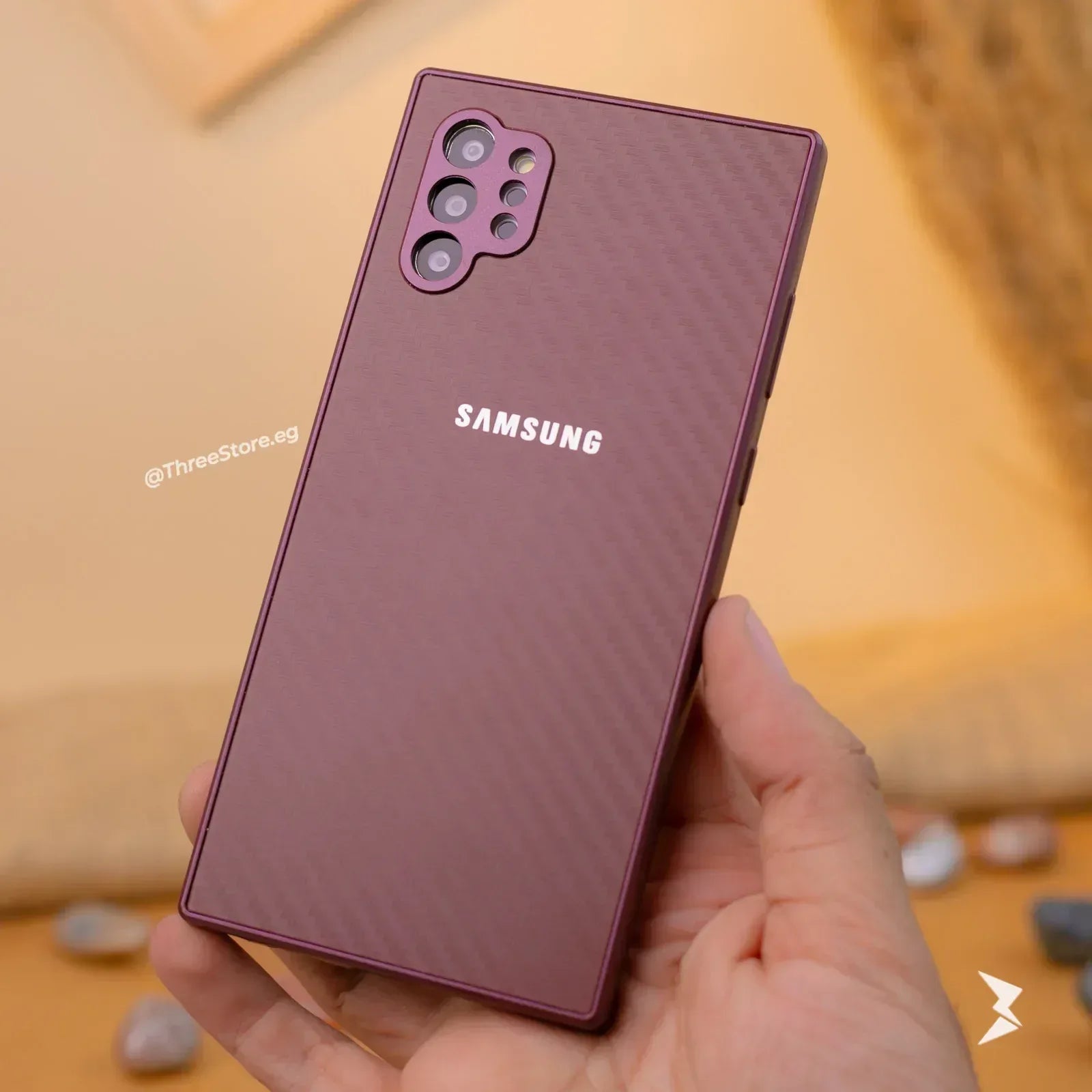 Fashion Carbon Case Samsung Note 10 Plus - Three