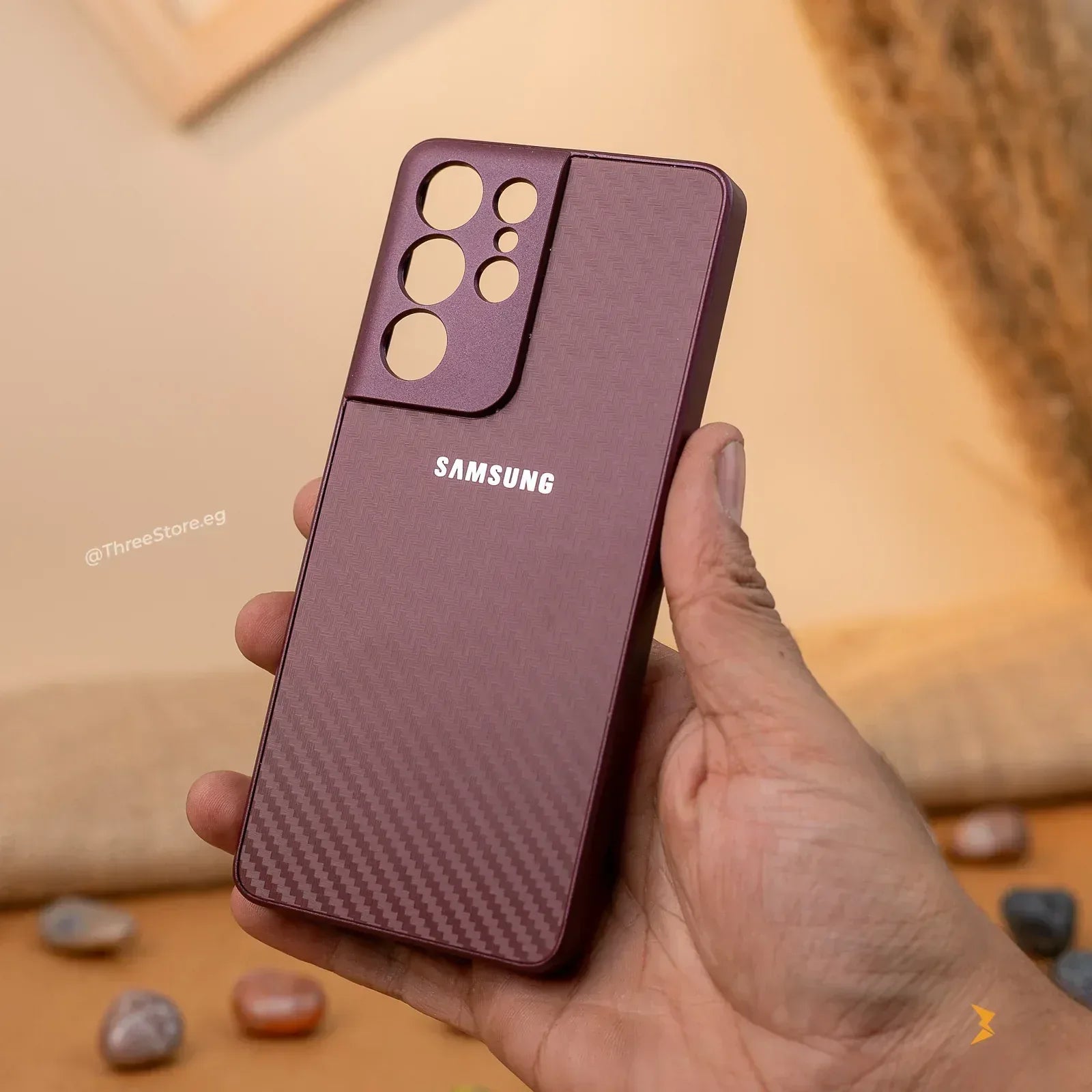 Fashion Carbon Case Samsung S21 Ultra - Three