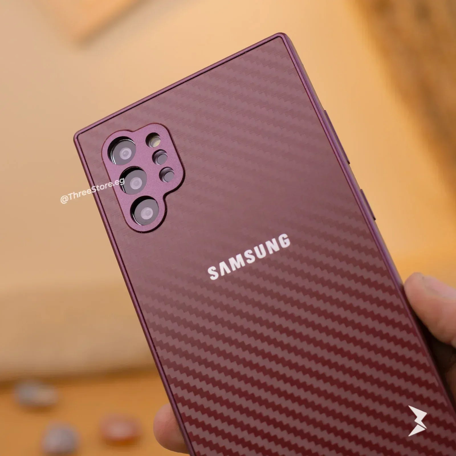 Fashion Carbon Case Samsung Note 10 Plus - Three