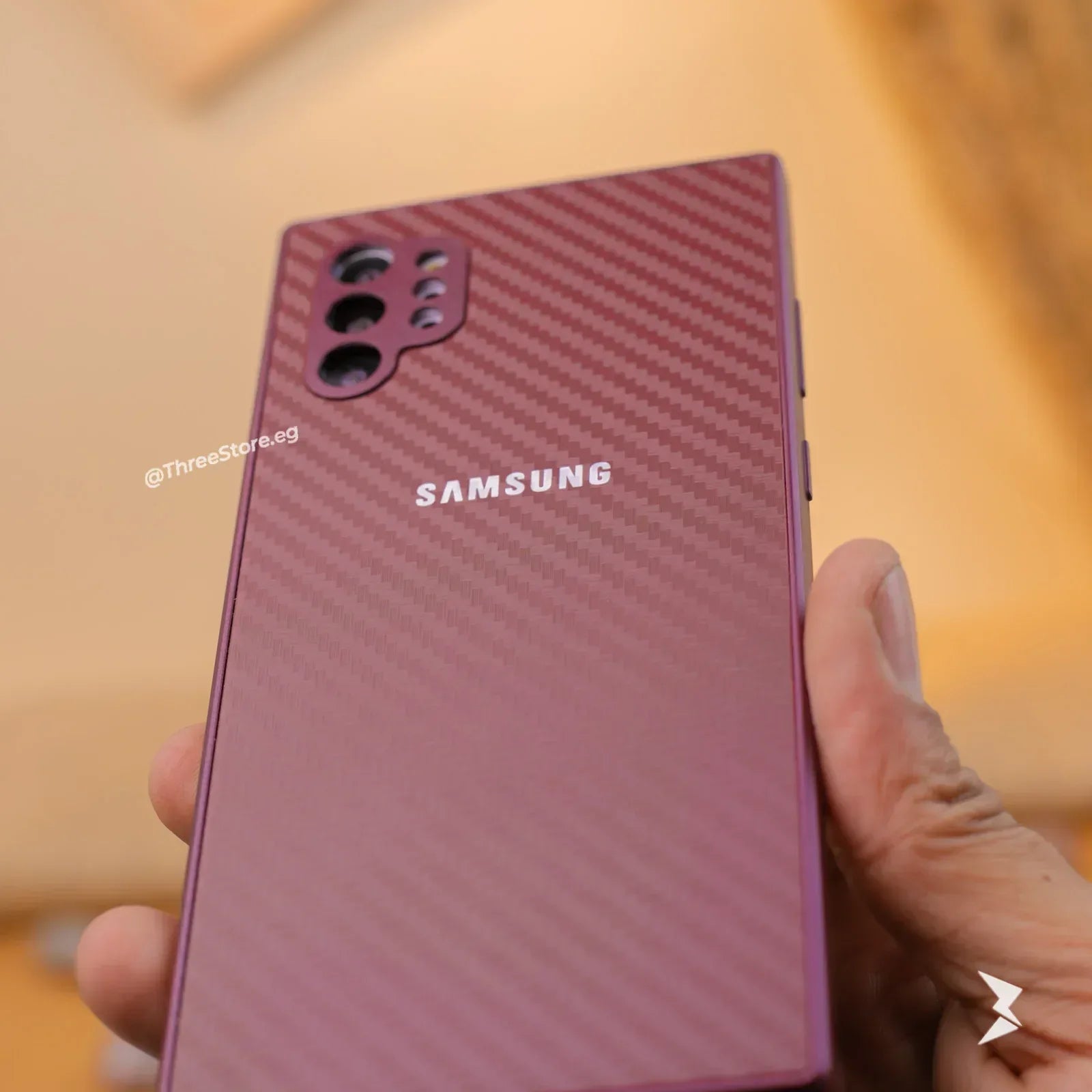 Fashion Carbon Case Samsung Note 10 Plus - Three