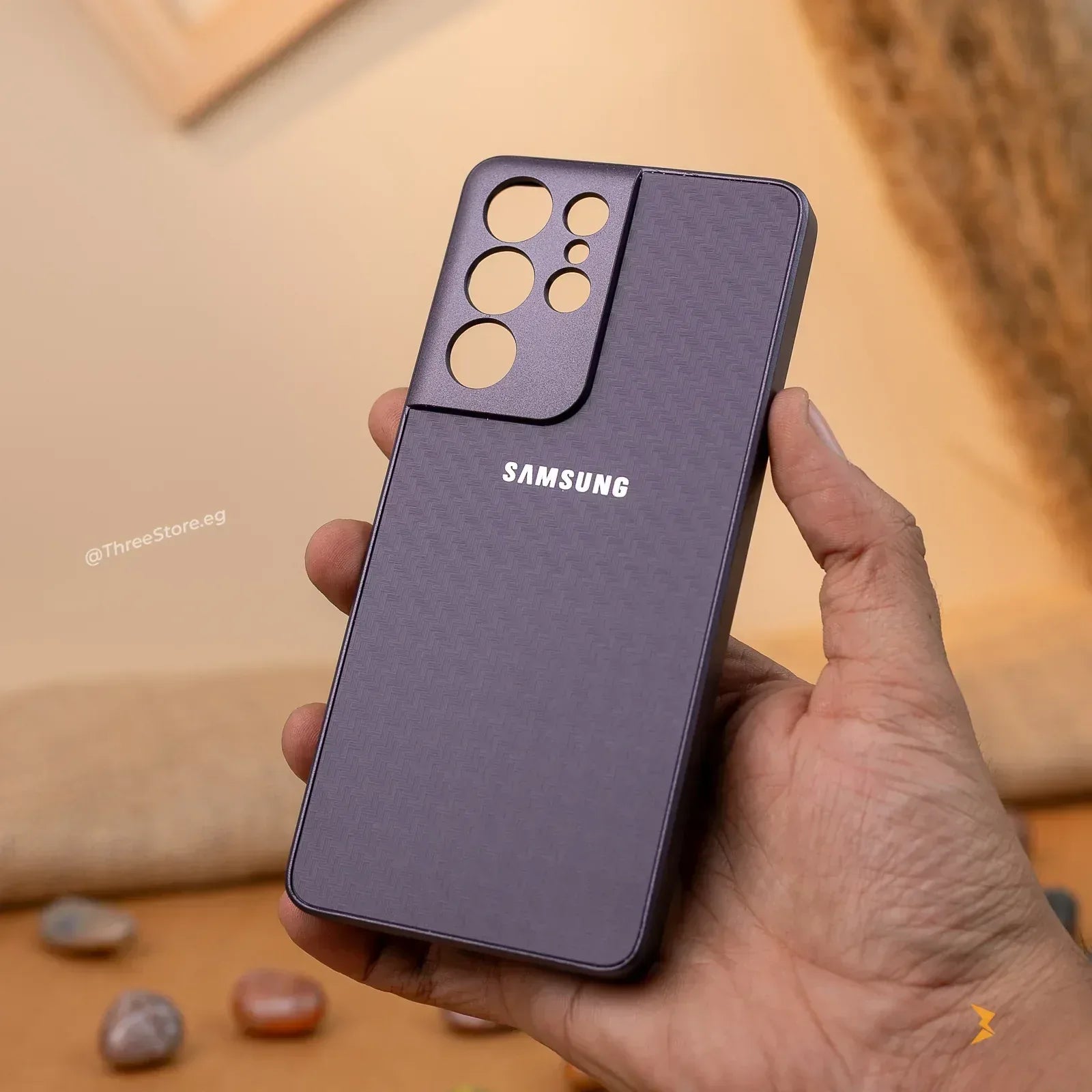 Fashion Carbon Case Samsung S21 Ultra - Three