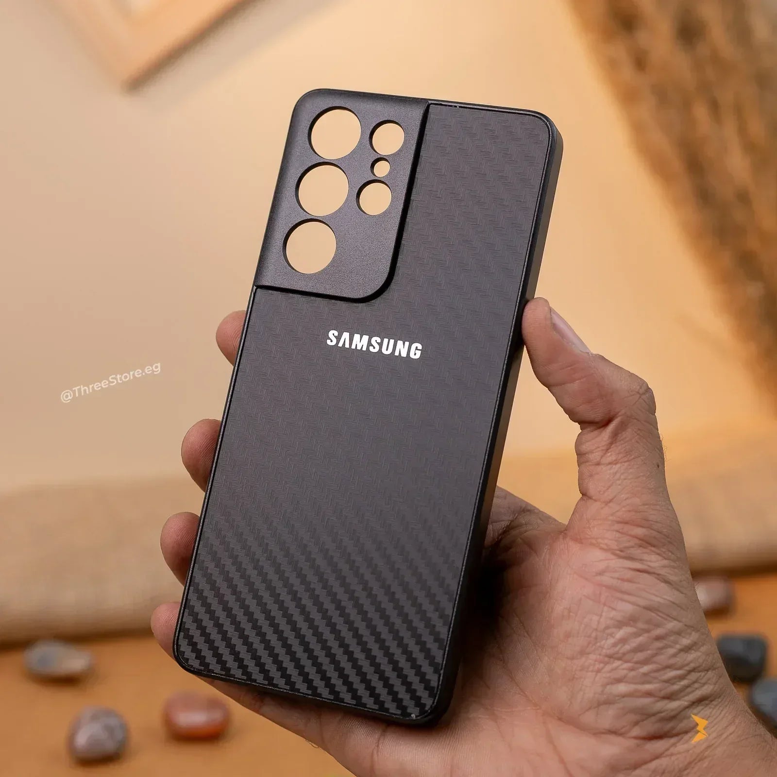 Fashion Carbon Case Samsung S21 Ultra - Three