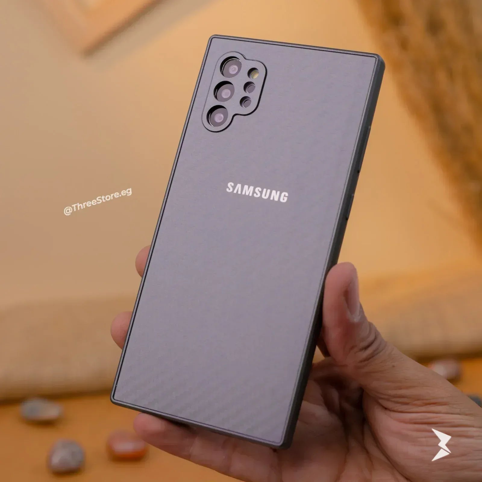 Fashion Carbon Case Samsung Note 10 Plus - Three