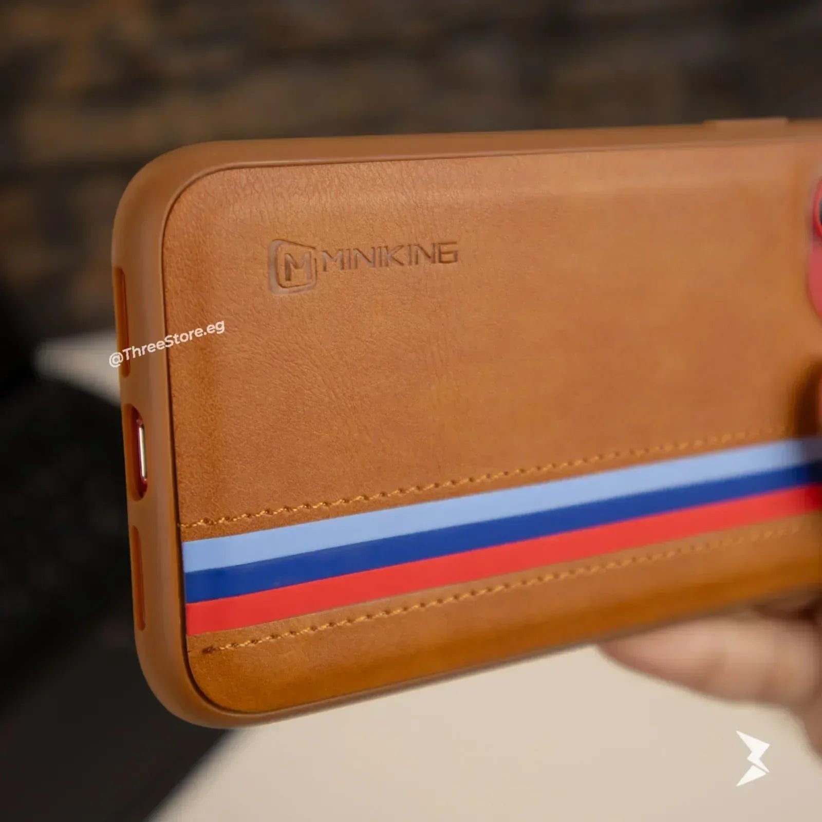 Minking Flag Leather Case iPhone 11 - Three