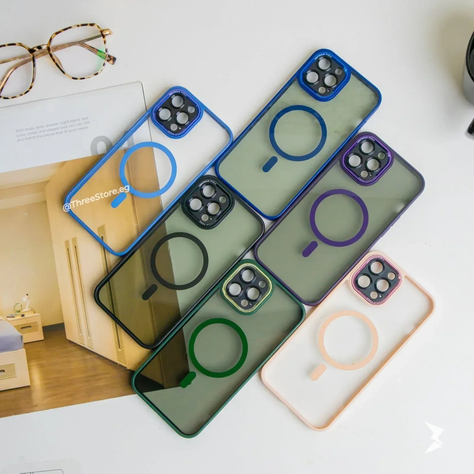 Unique Color Magsafe Case iPhone 14 - Three