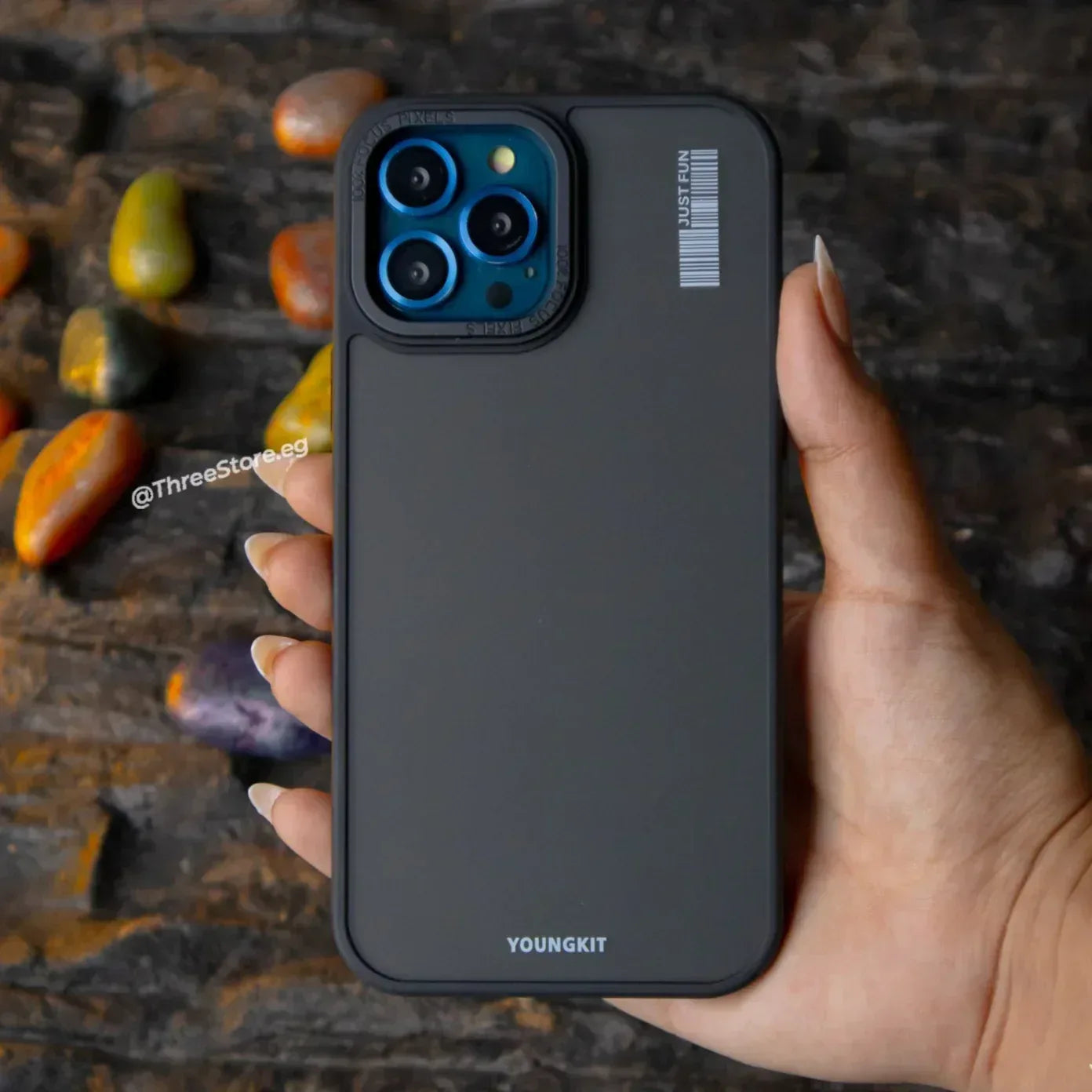 YoungKit Colored Sand Case iPhone 15 Pro Max - Three