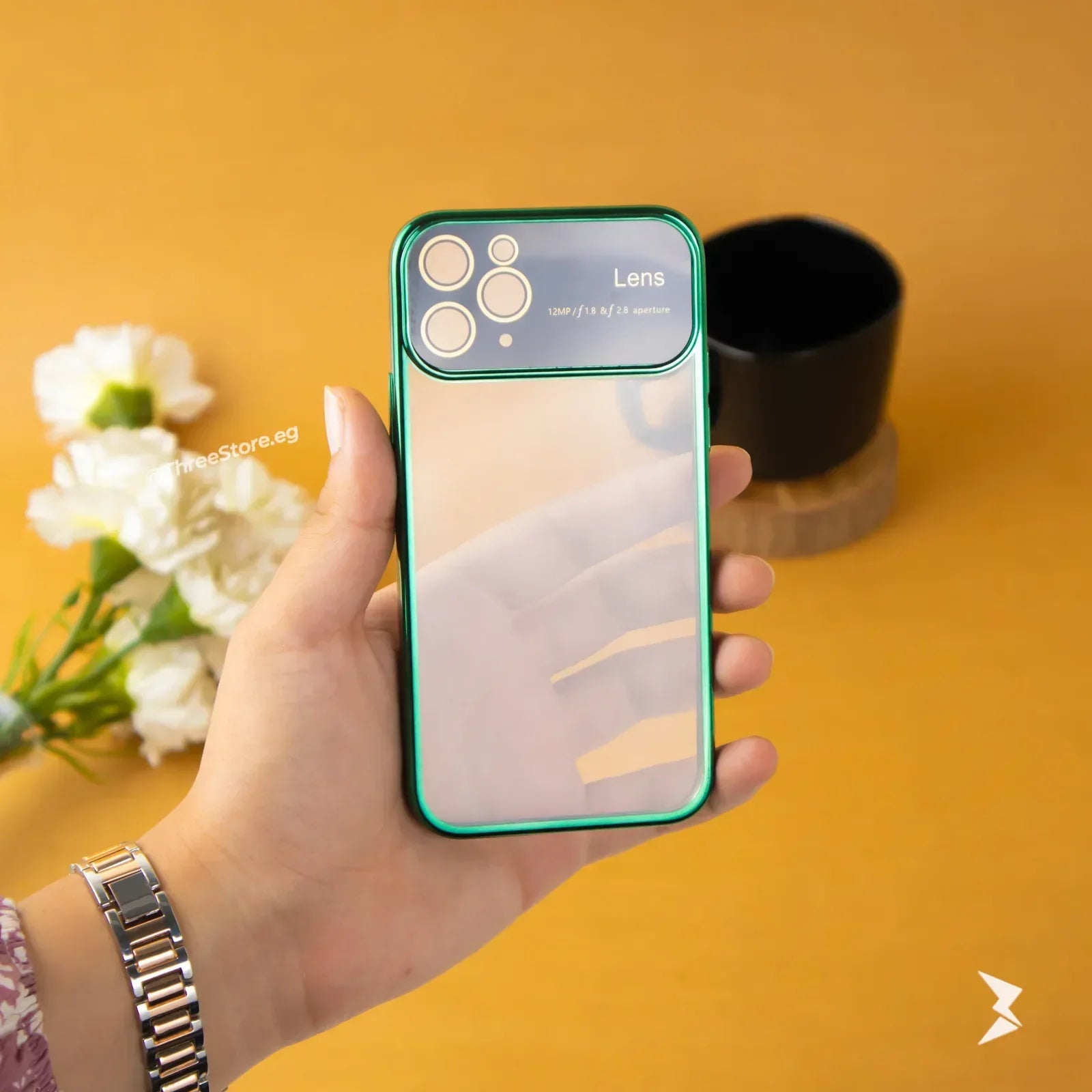 Large Window Transparent Case iPhone 11 Pro - Three