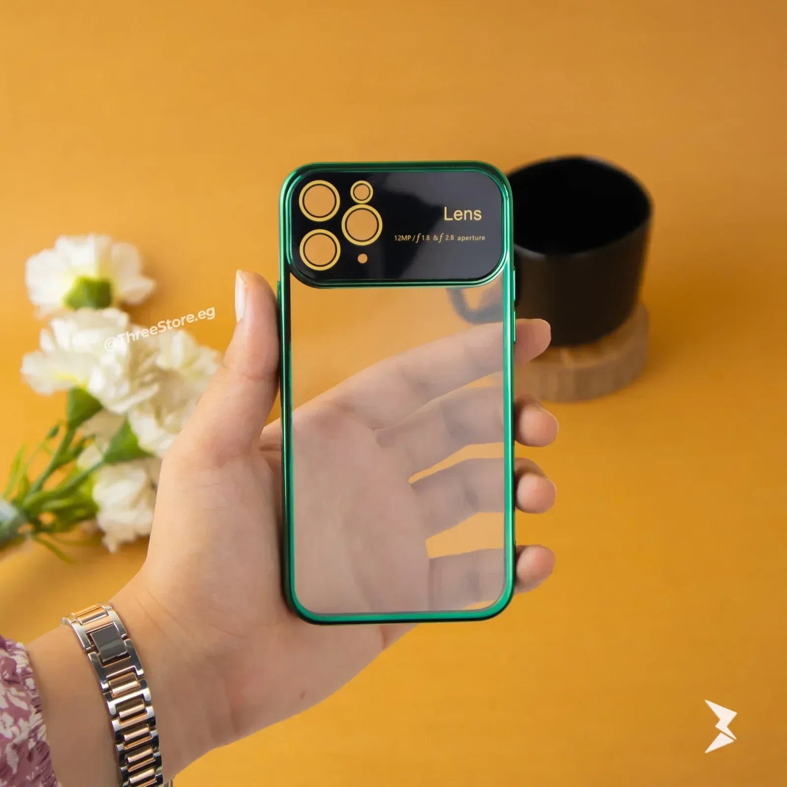 Large Window Transparent Case iPhone 11 Pro - Three