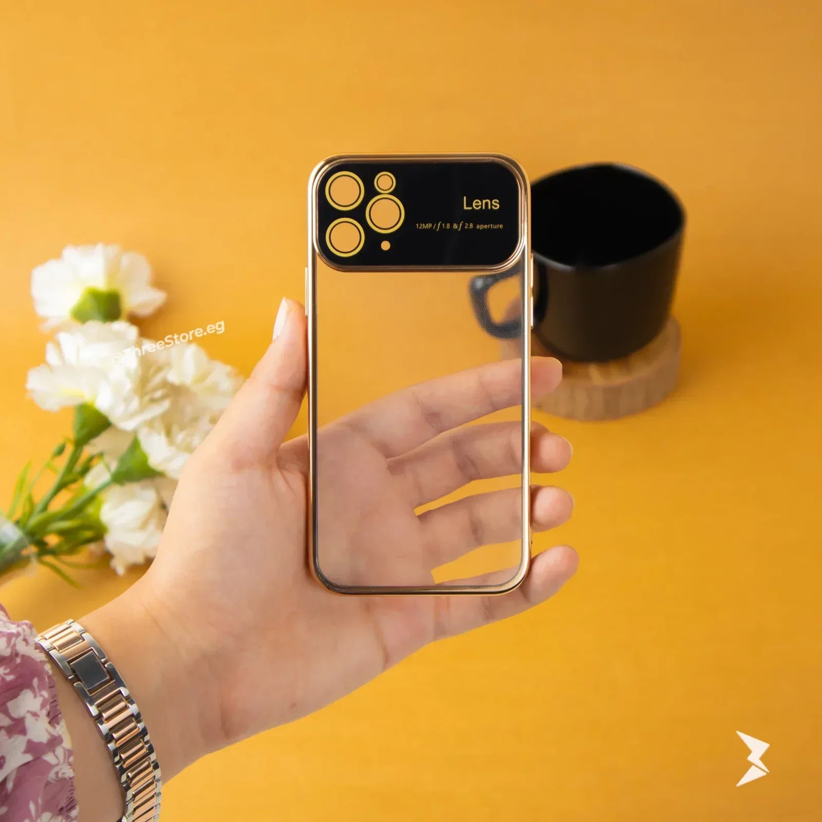 Large Window Transparent Case iPhone 11 Pro - Three