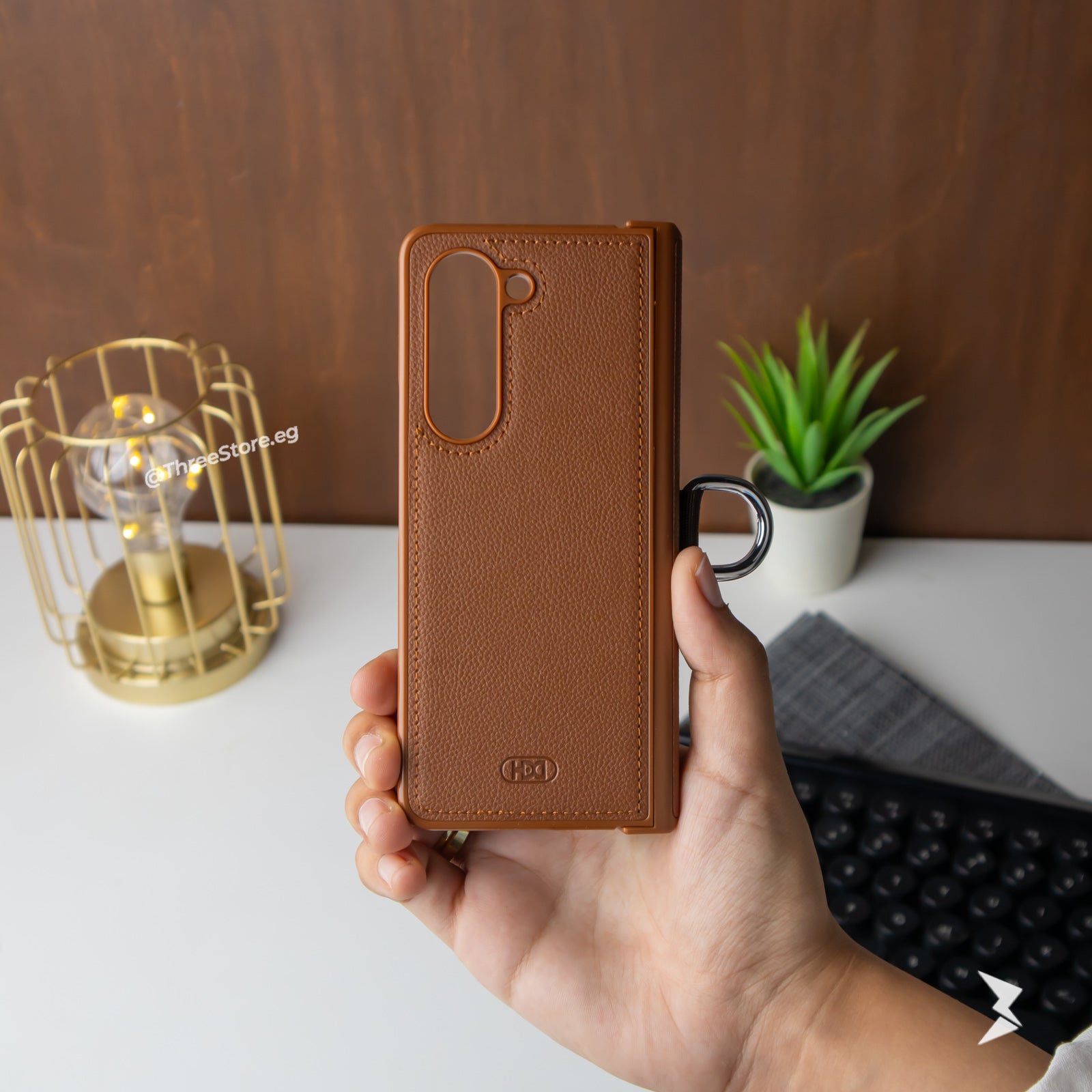 HDD Ring Leather Case Samsung Z Fold 5
