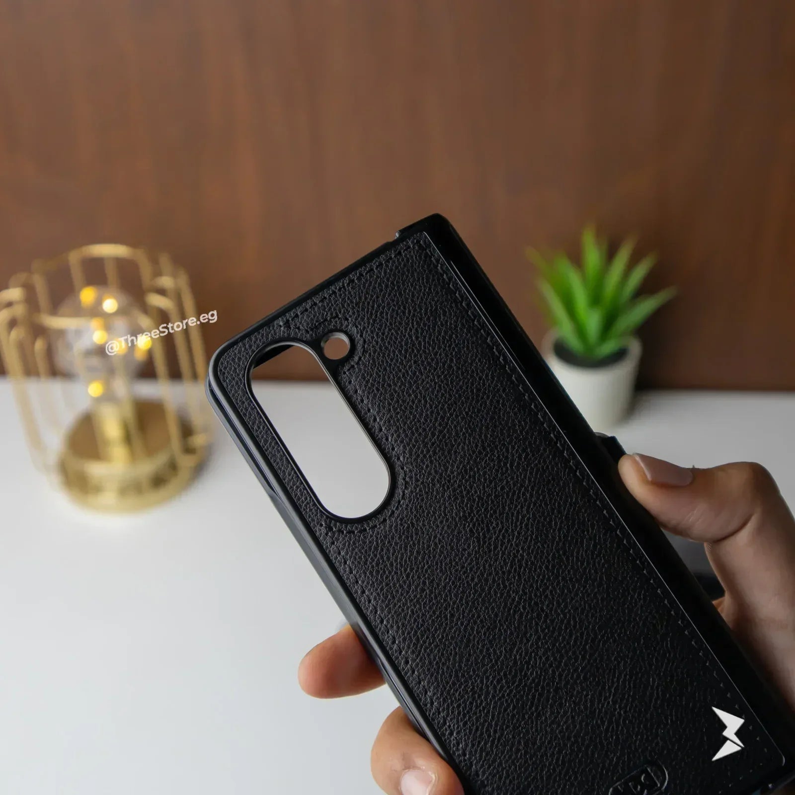 HDD Ring Leather Case Samsung Z Fold 5 - Three