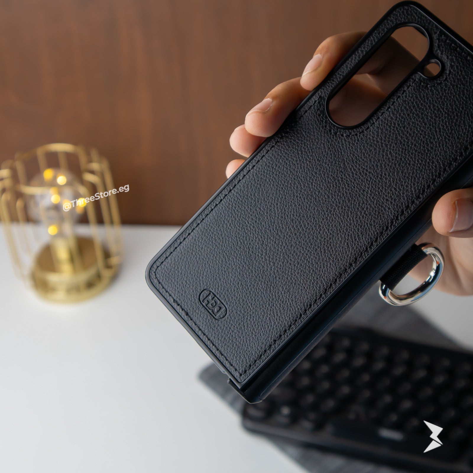 HDD Ring Leather Case Samsung Z Fold 5