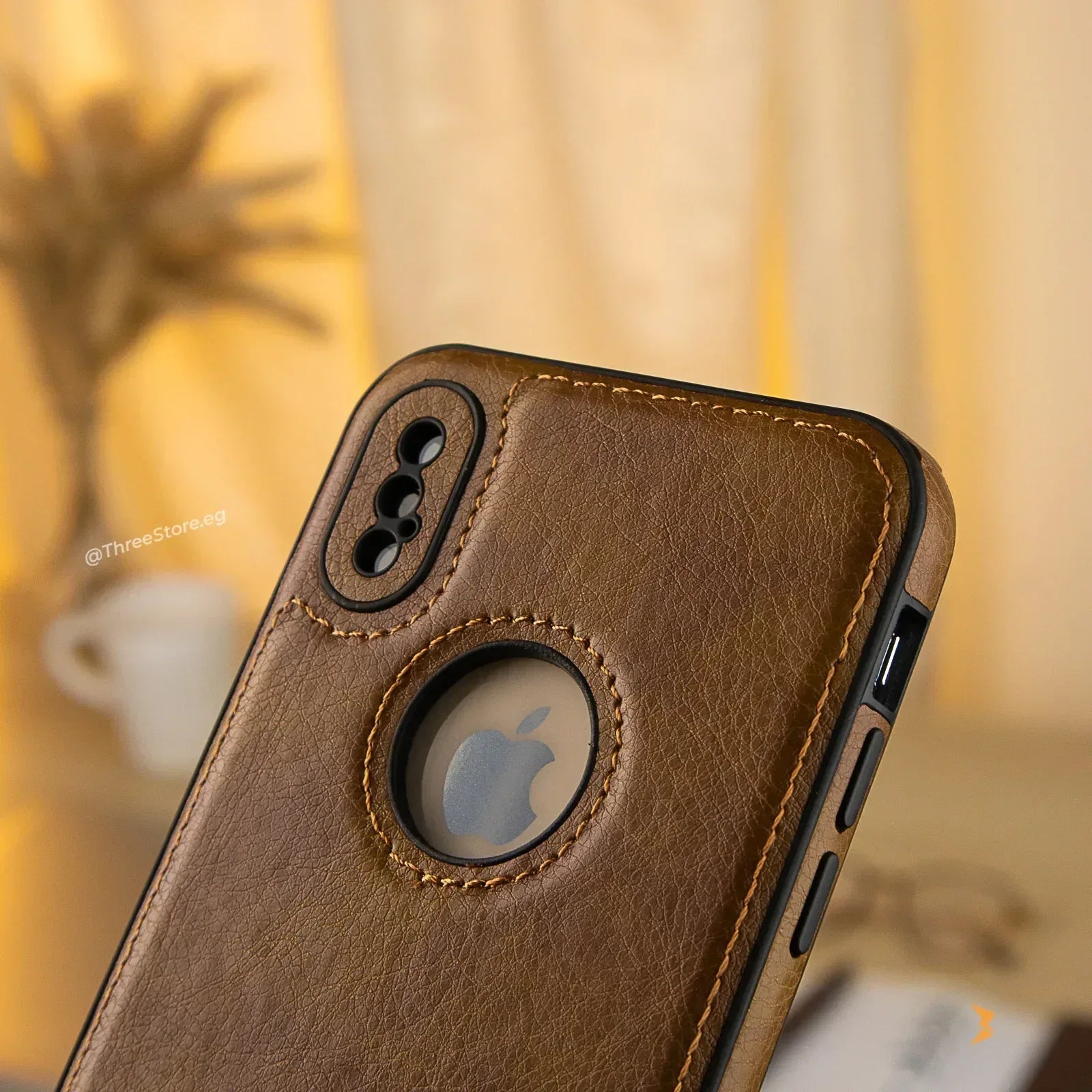Prato Leather Case iPhone X - Three