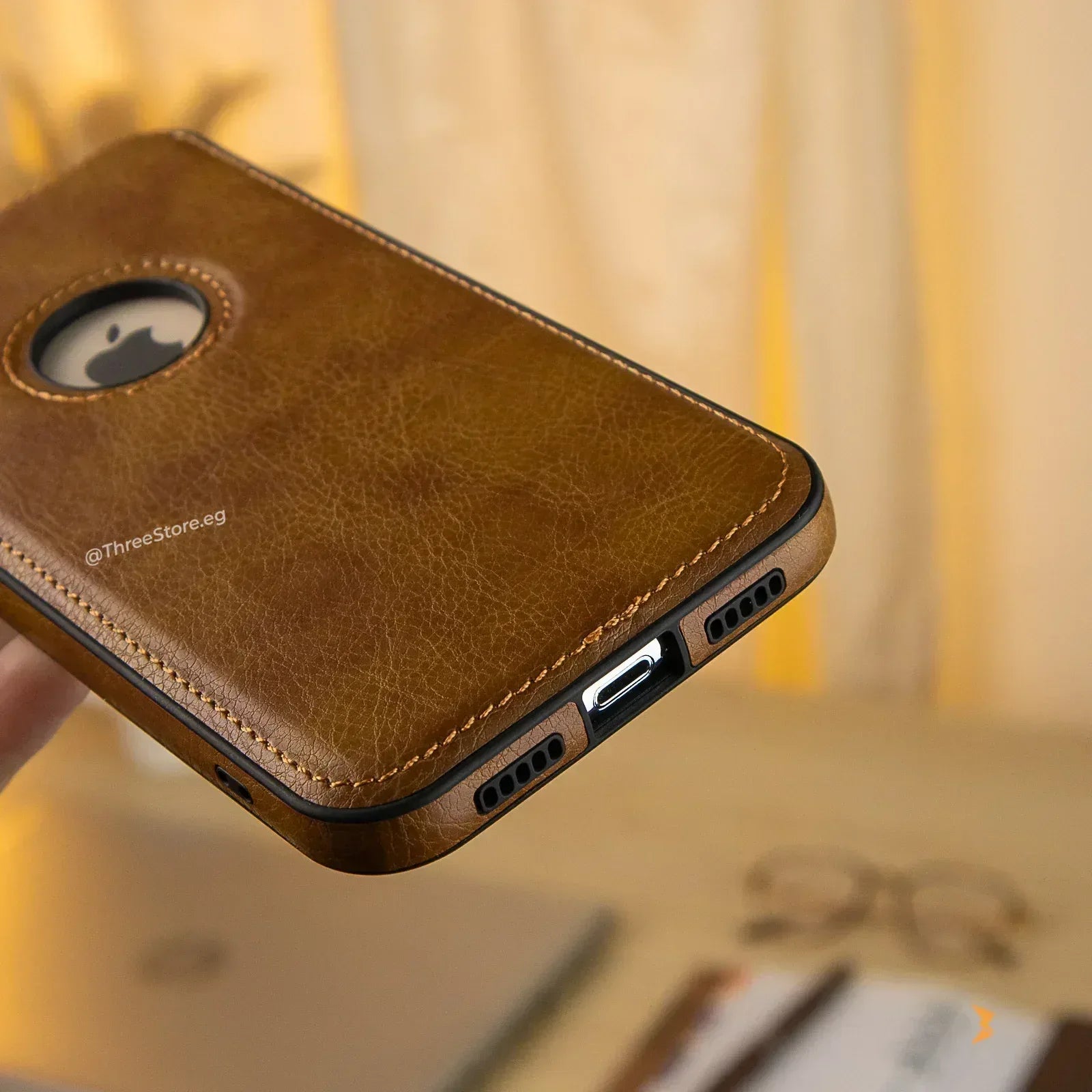Prato Leather Case iPhone X - Three