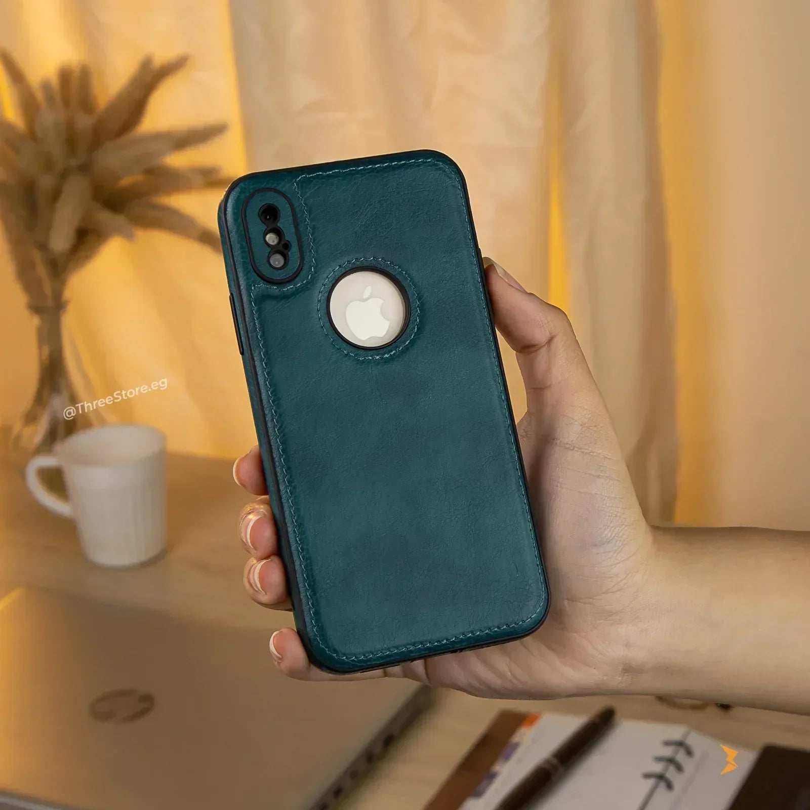 Prato Leather Case iPhone X - Three