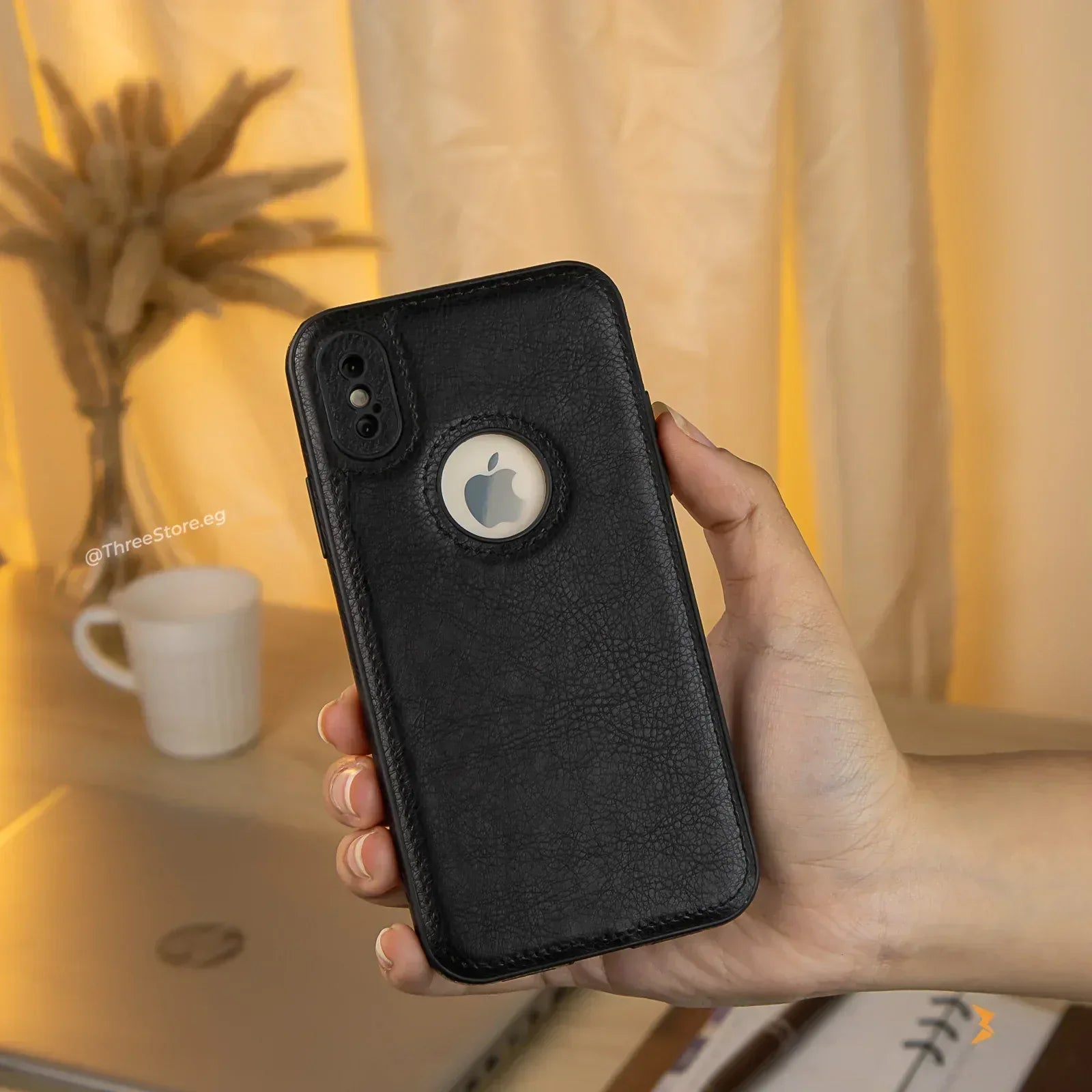 Prato Leather Case iPhone X - Three
