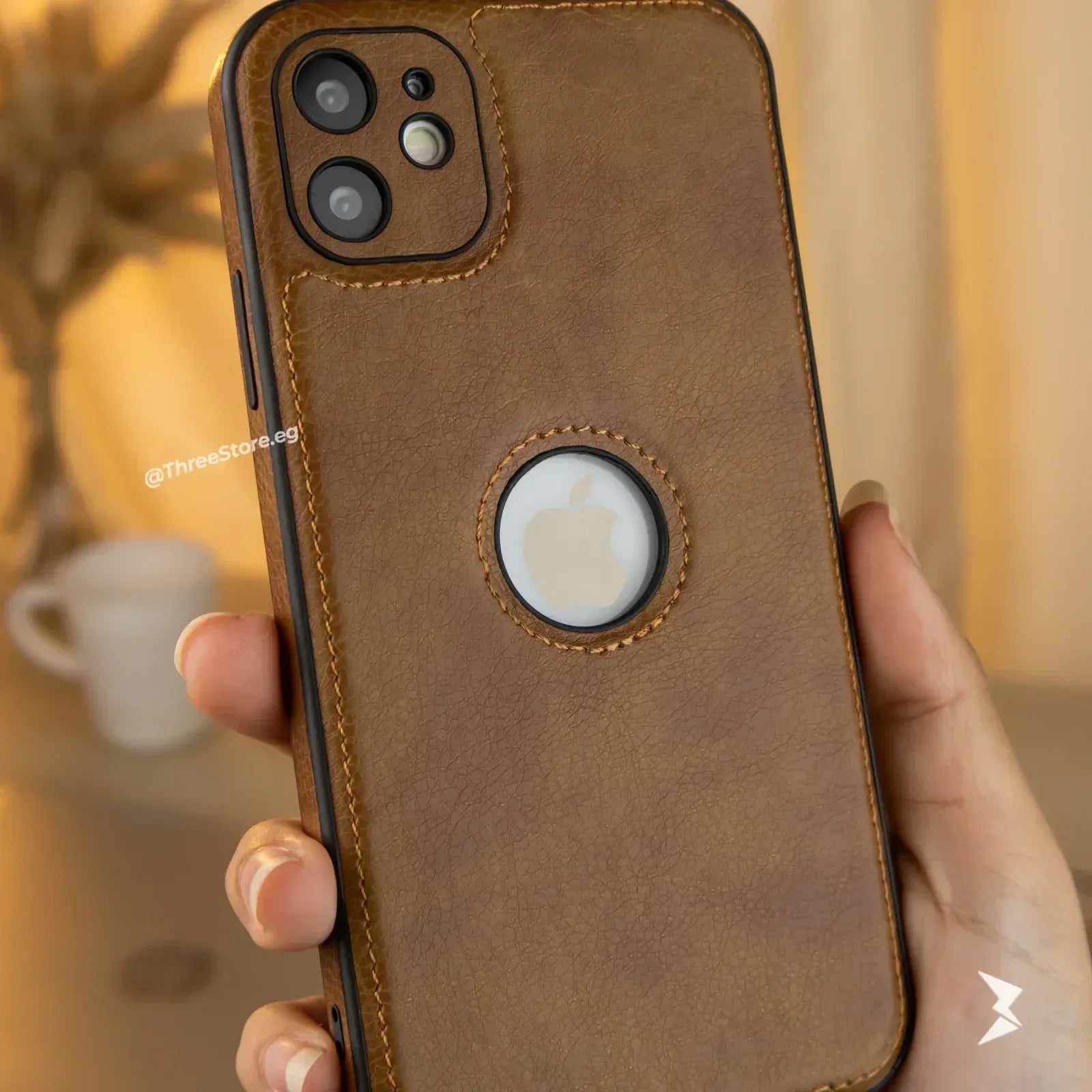 Prato Leather Case iPhone 11 - Three
