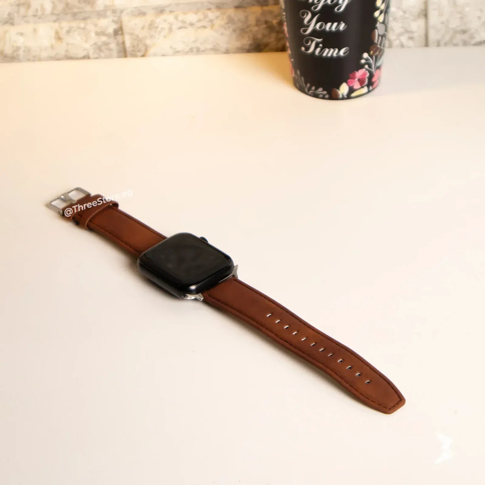 Stitch Leather Band For Apple Watch - Three