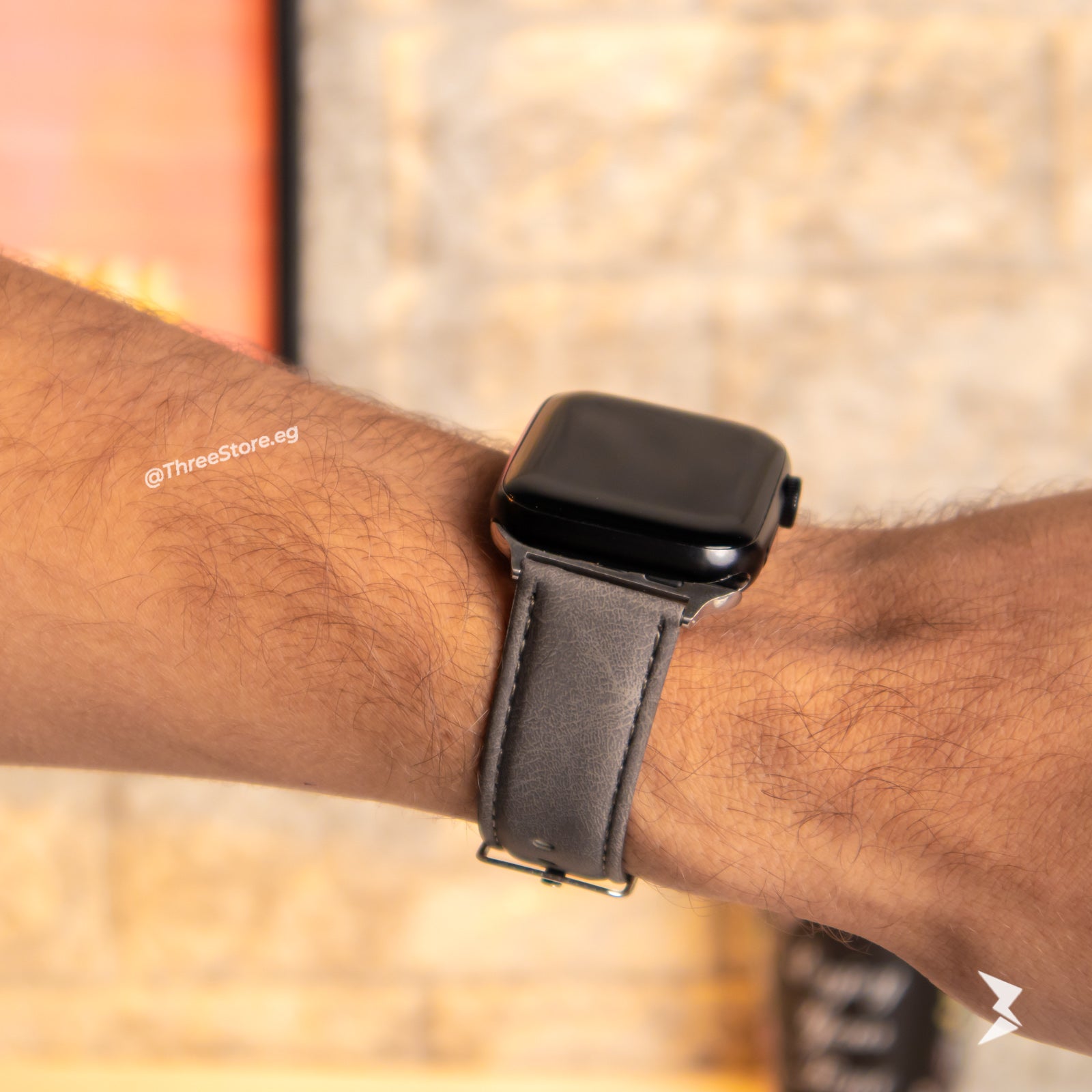 Stitch Leather Band For Apple Watch
