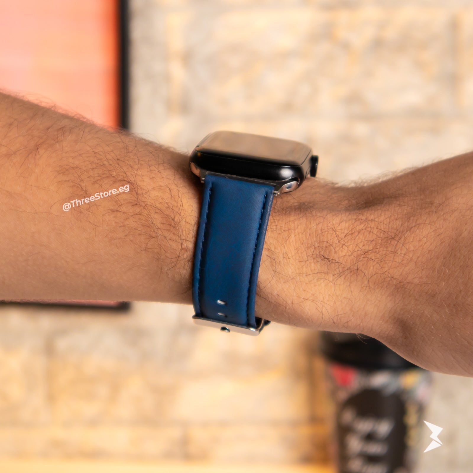 Stitch Leather Band For Apple Watch